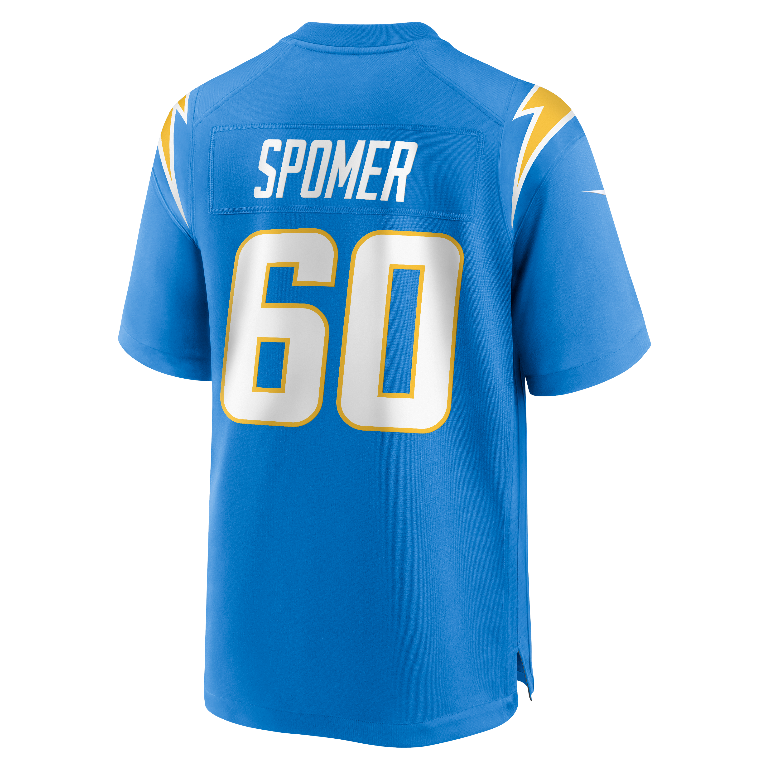 Men's Nike Jacob Spomer Powder Blue Los Angeles Chargers Team Game Jersey