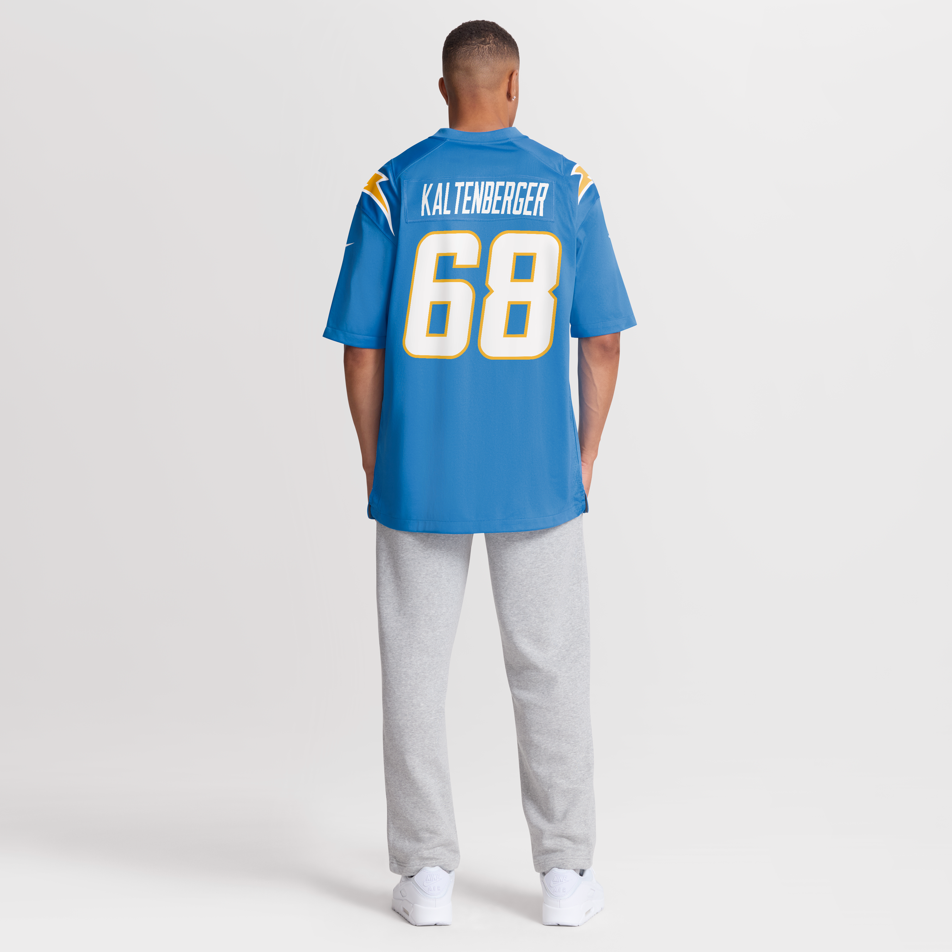 Men's Nike Josh Kaltenberger Powder Blue Los Angeles Chargers Team Game Jersey