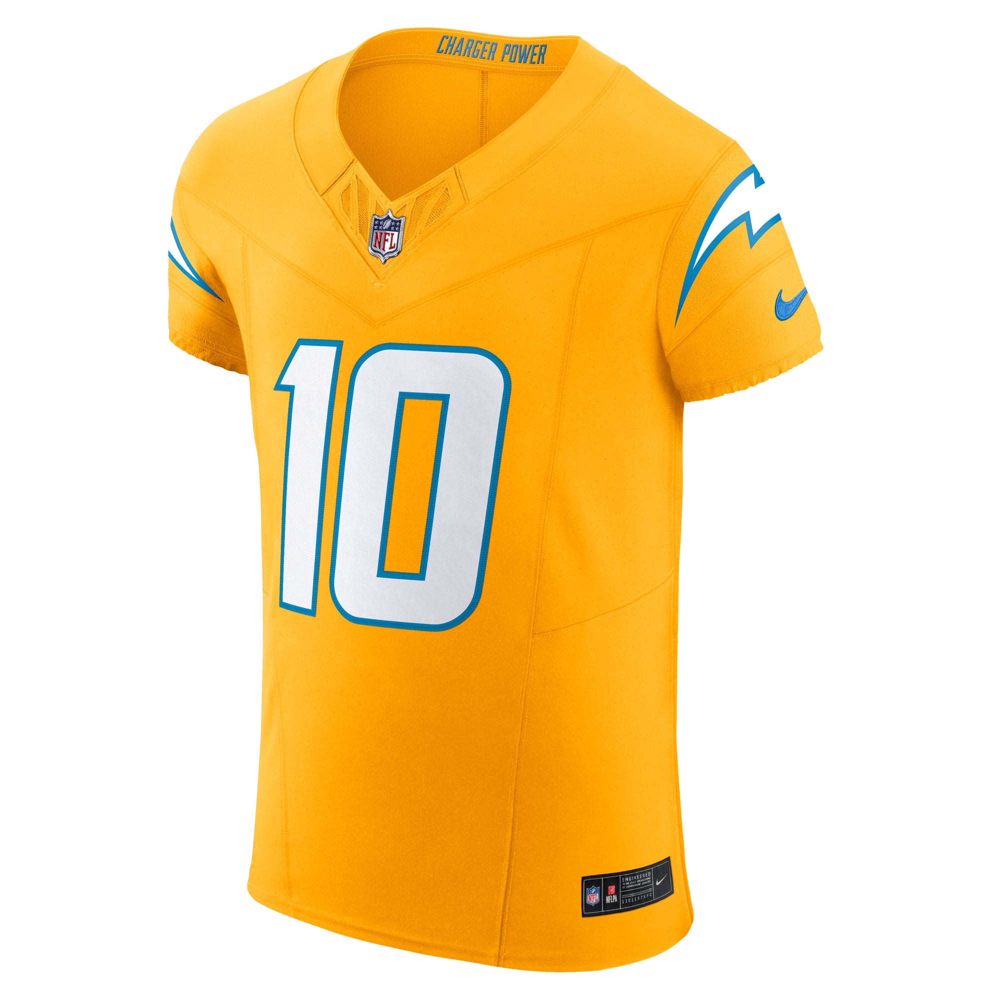 Men's Nike Justin Herbert Navy Los Angeles Chargers Alternate Vapor F.U.S.E. Elite Jersey