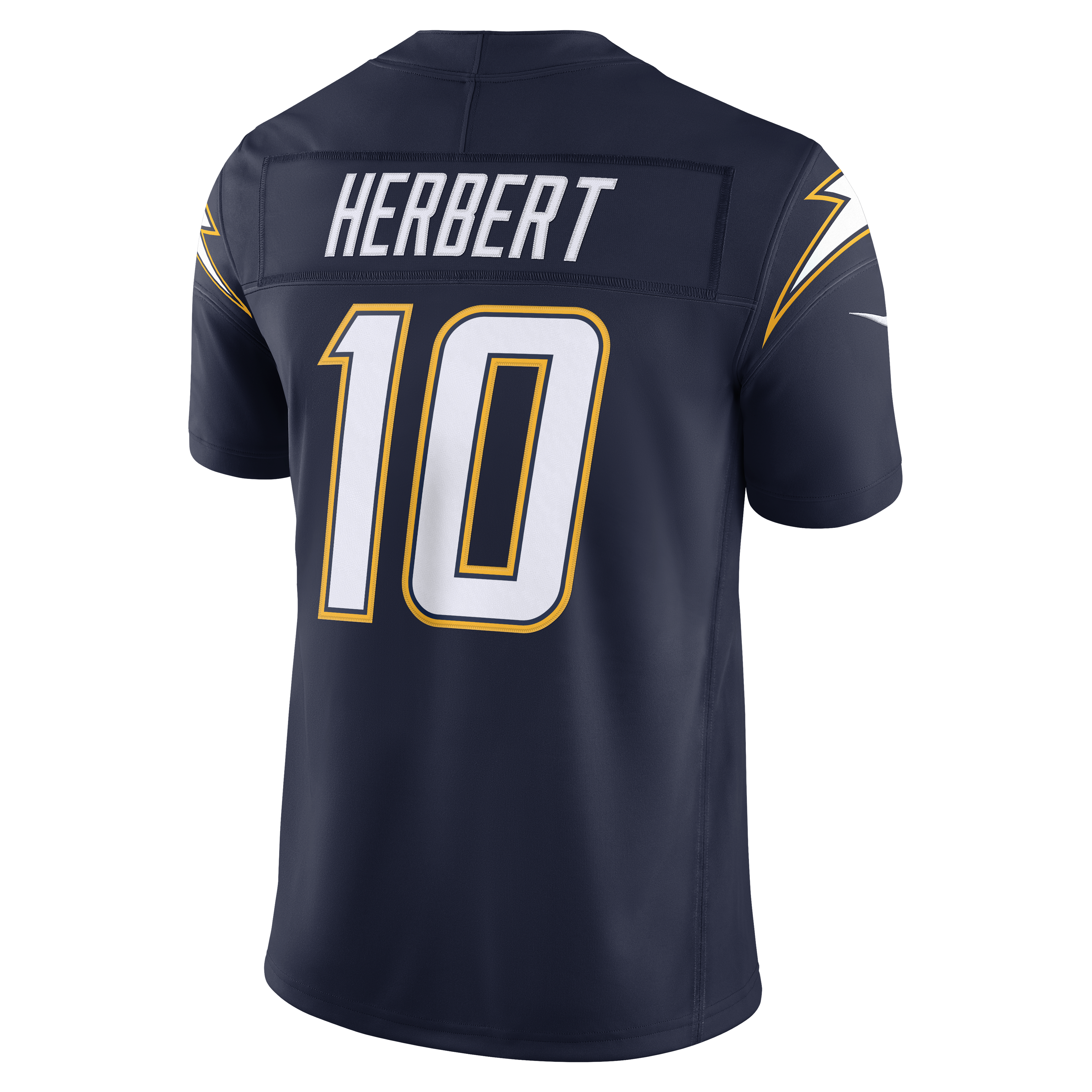 Men's Nike Justin Herbert Powder Blue Los Angeles Chargers Team Vapor F.U.S.E. Stitched Limited Jersey