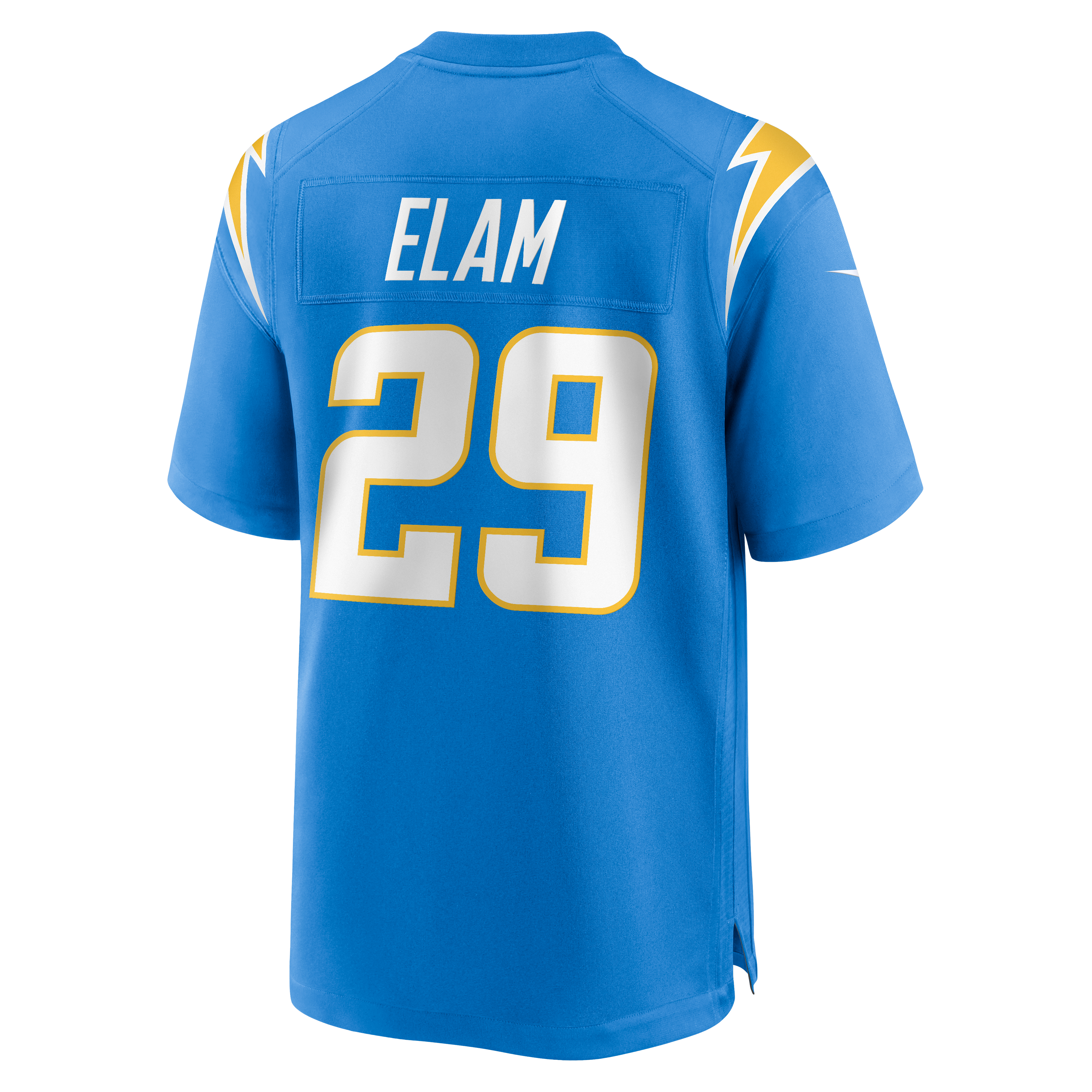 Men's Nike Kaiir Elam Powder Blue Los Angeles Chargers Team Game Jersey