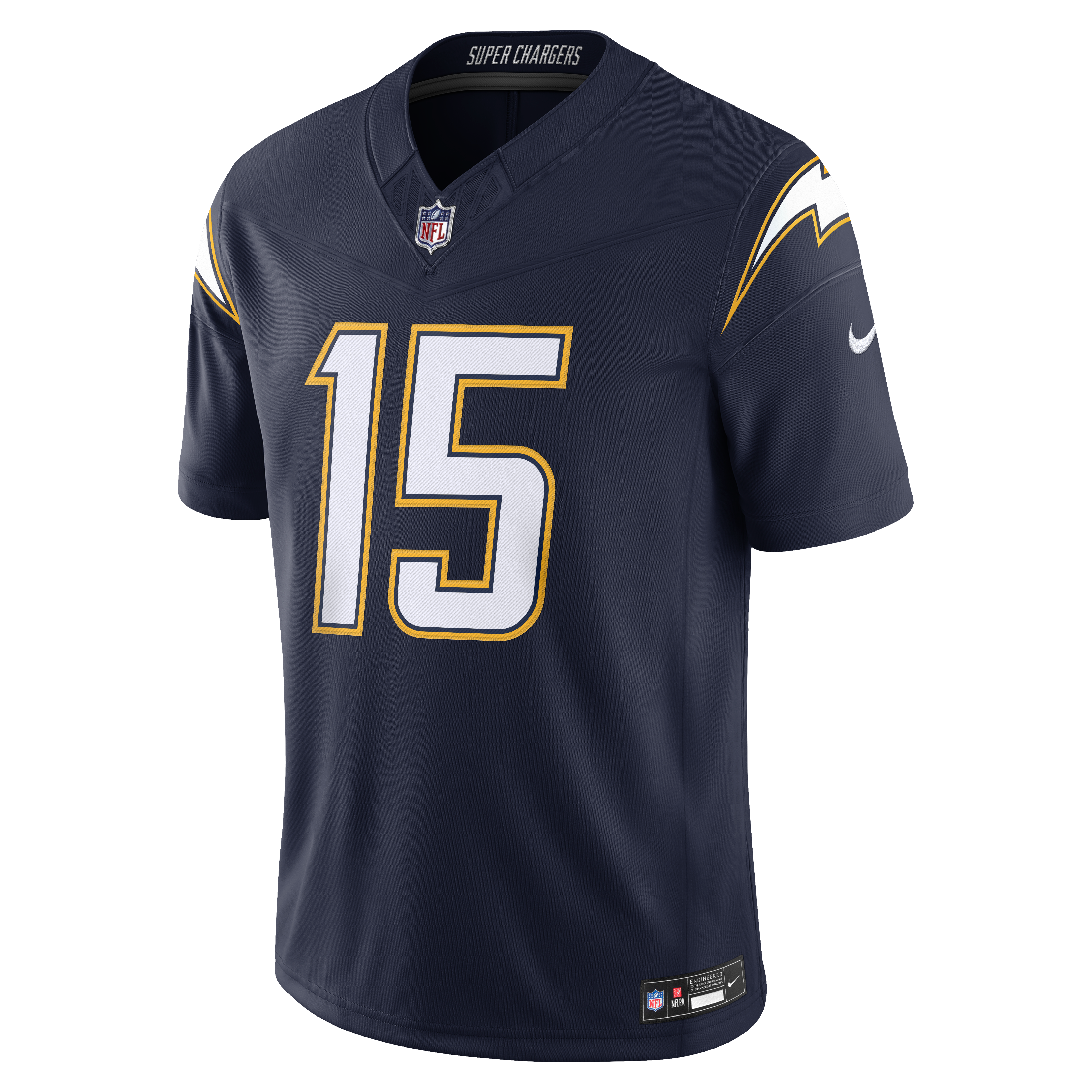 Men's Nike Ladd McConkey Powder Blue Los Angeles Chargers Team Vapor F.U.S.E. Stitched Limited Jersey
