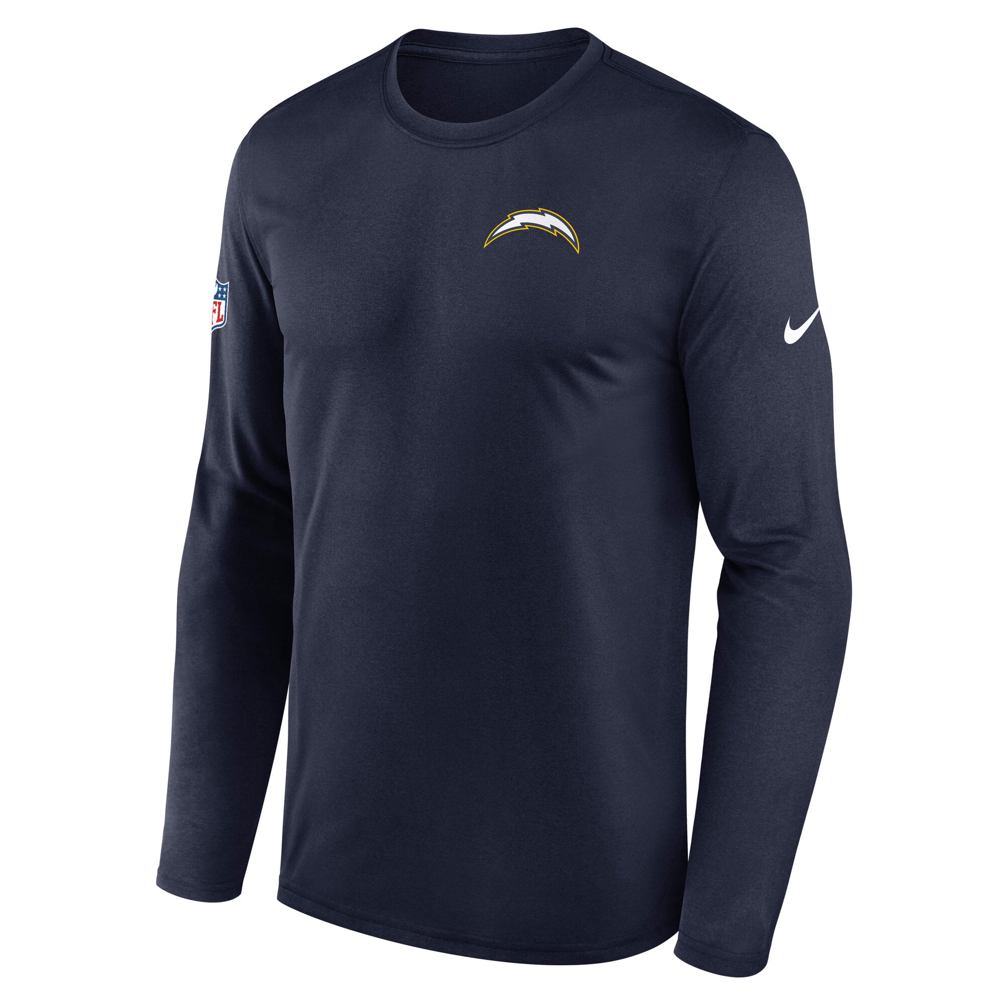 Men's Nike Navy Los Angeles Chargers Legend Small Logo Dri-FIT Long Sleeve T-Shirt
