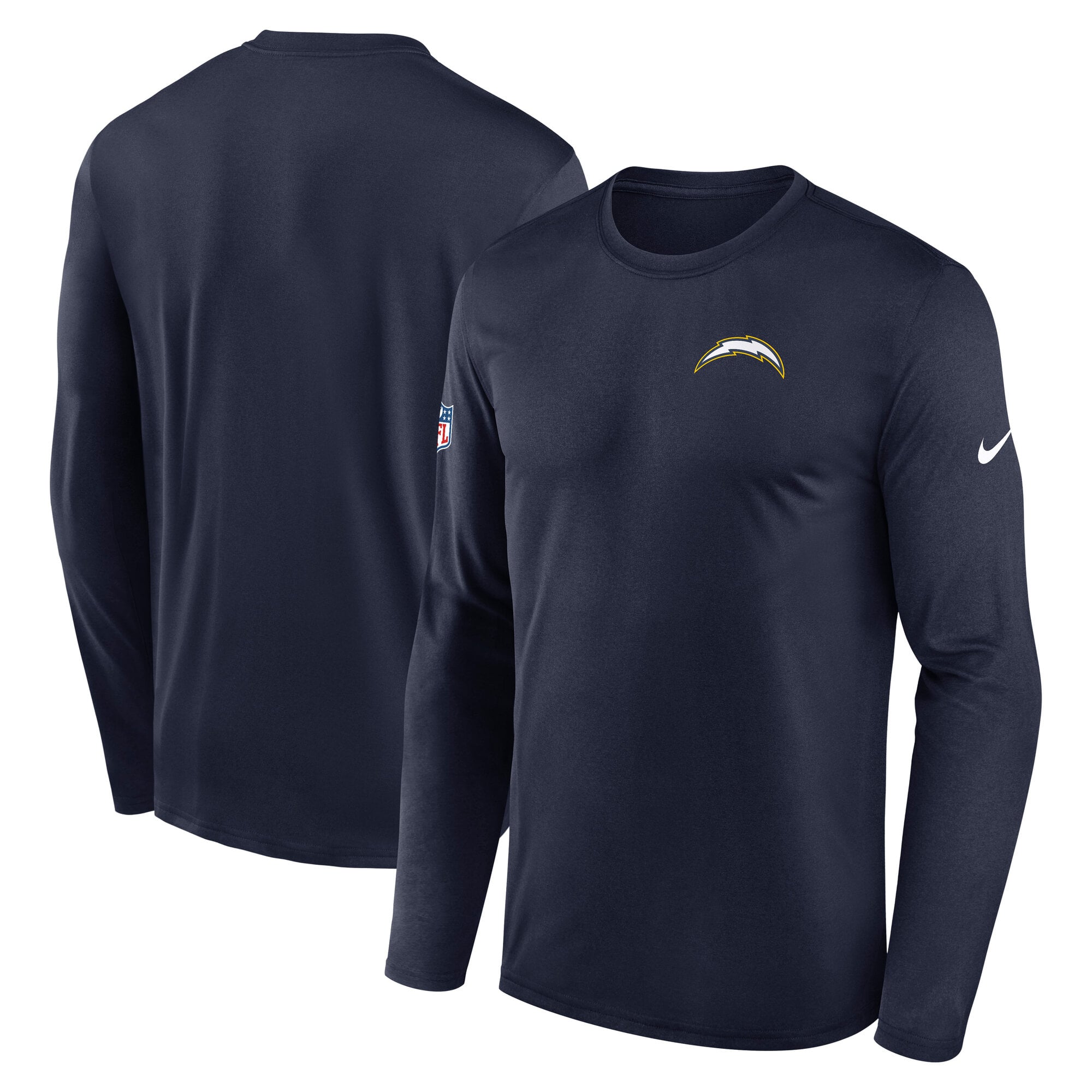 Men's Nike Navy Los Angeles Chargers Legend Small Logo Dri-FIT Long Sleeve T-Shirt