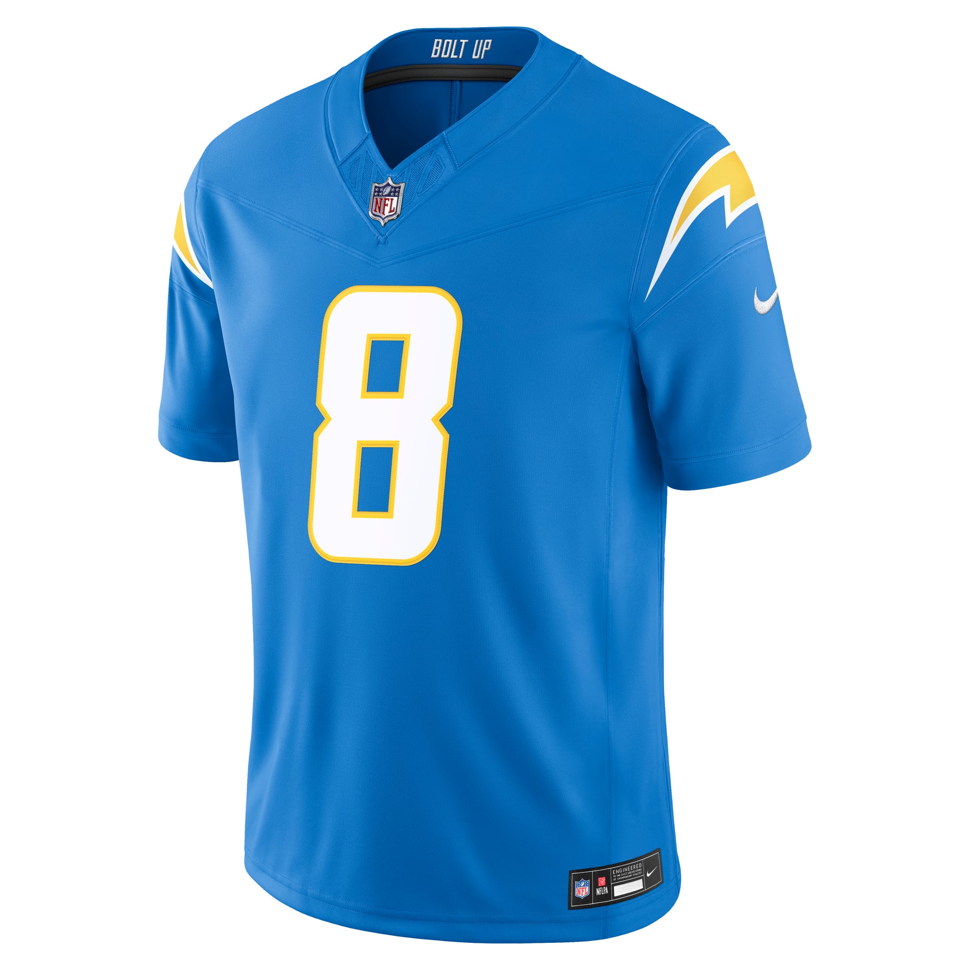Men's Nike Omarion Hampton Powder Blue Los Angeles Chargers Team Vapor F.U.S.E. Stitched Limited Jersey