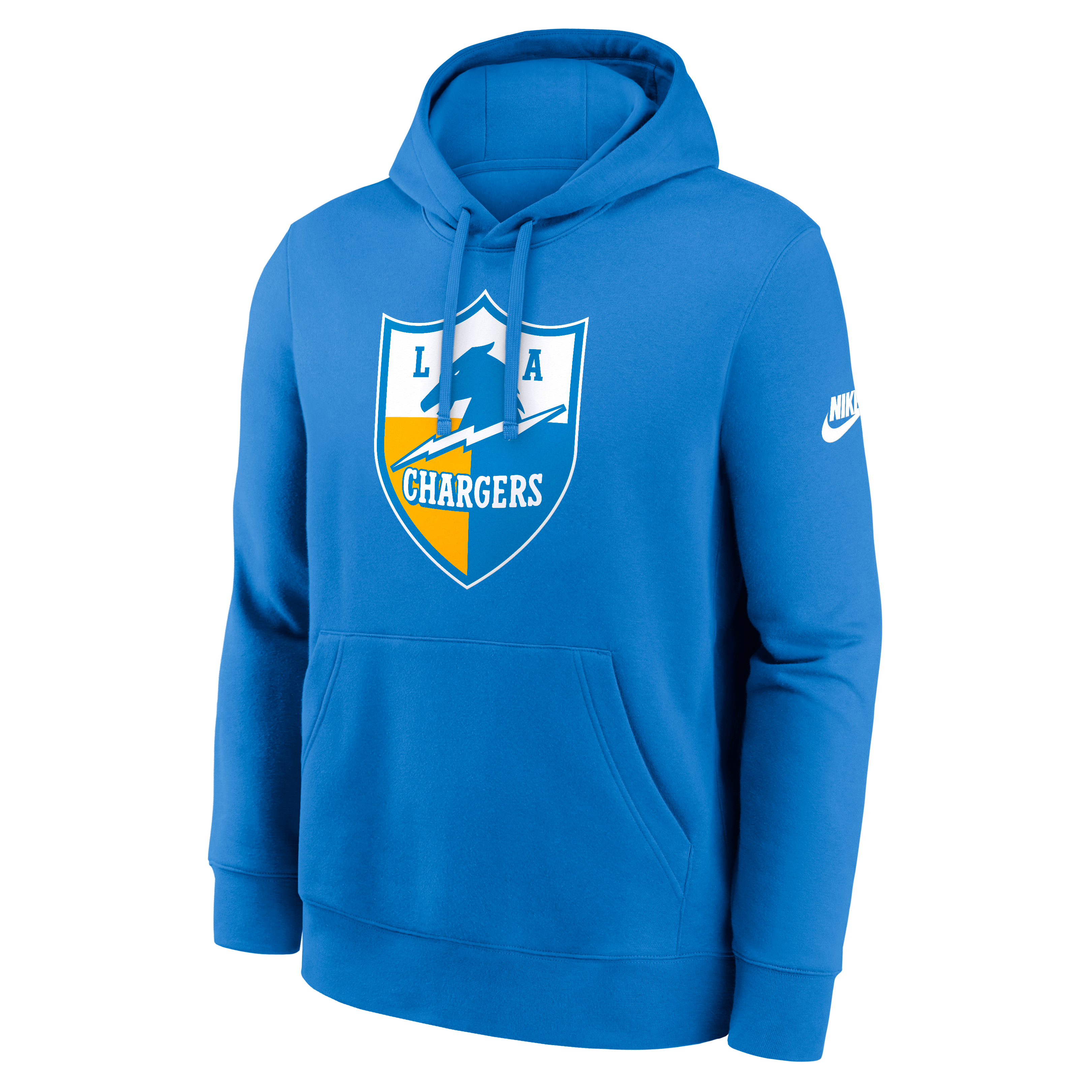 Men's Nike Powder Blue Los Angeles Chargers Club Fleece Pullover Hoodie