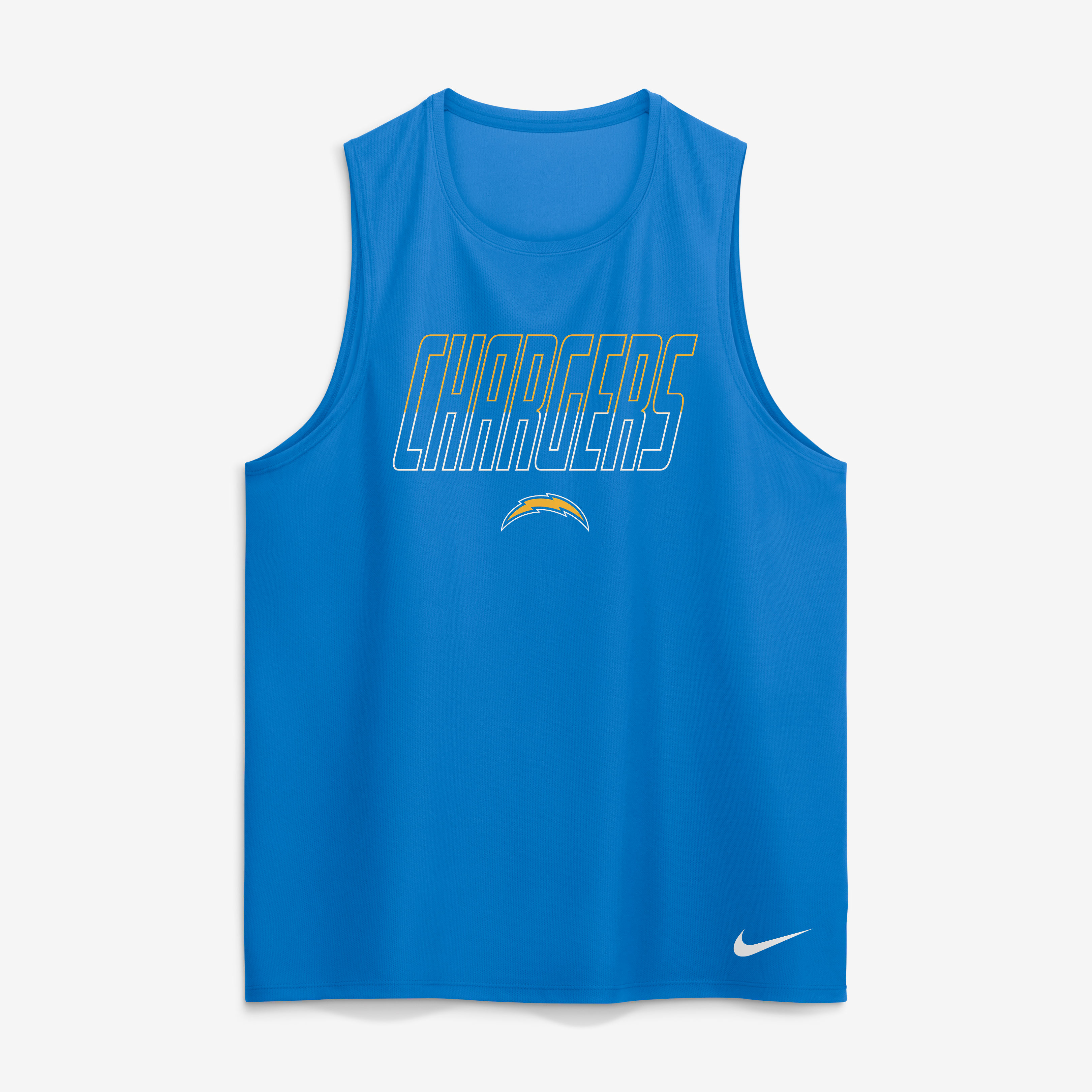 Men's Nike Powder Blue Los Angeles Chargers Kickoff Miler Dri-FIT Tank​ Top