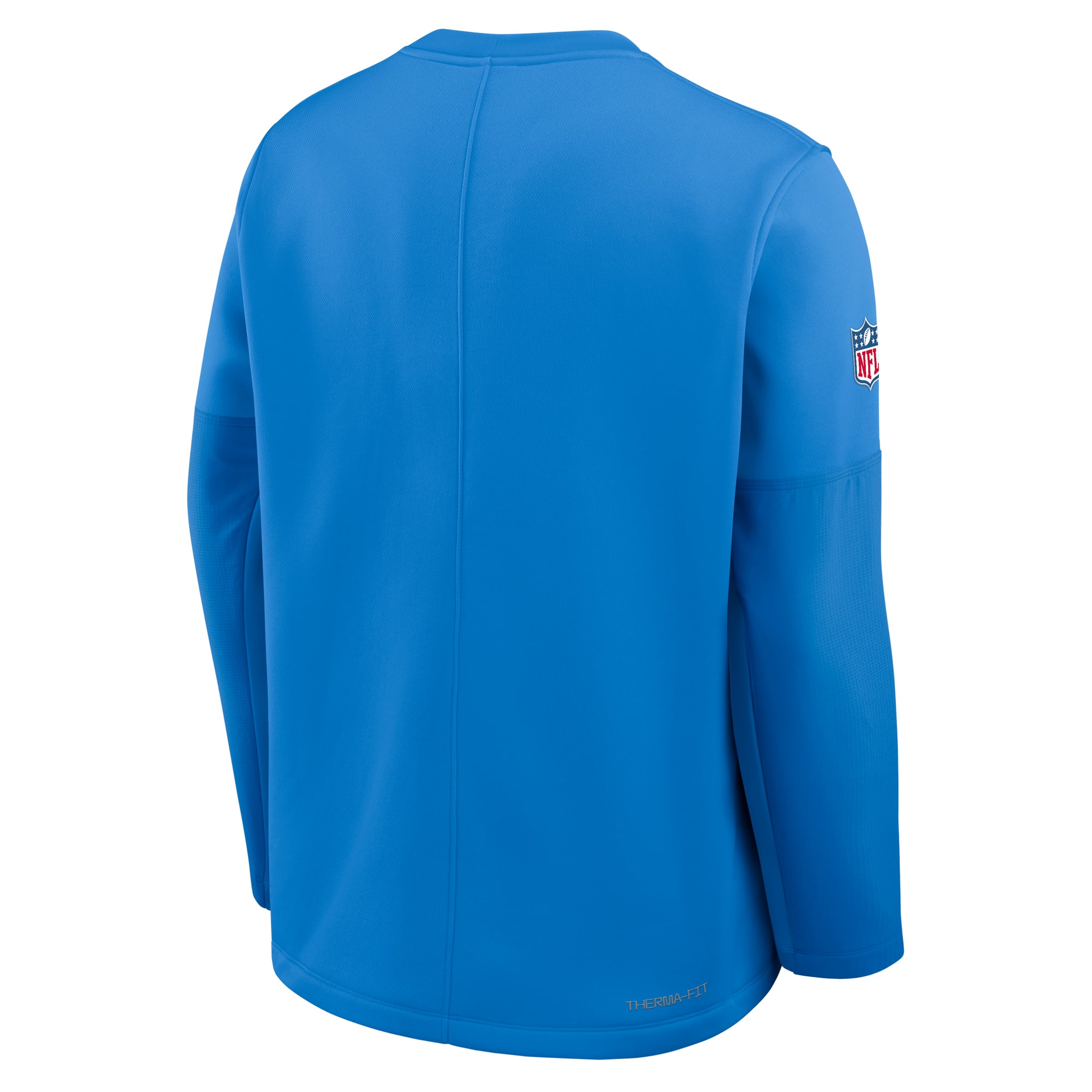 Men's Nike Powder Blue Los Angeles Chargers Sideline Coaches Midweight Therma-FIT Crew Pullover