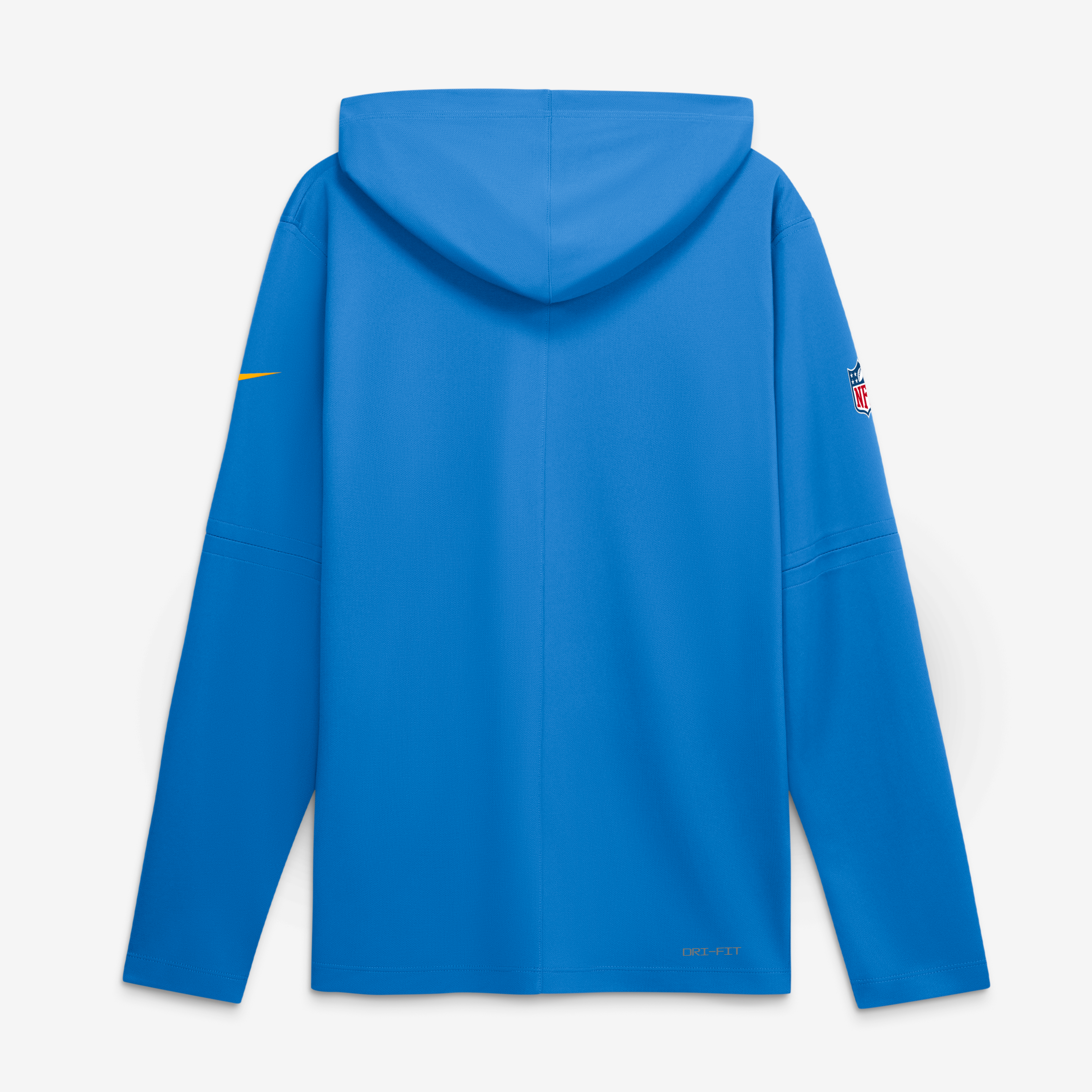 Men's Nike Powder Blue Los Angeles Chargers Sideline Game On Lightweight Long Sleeve Hooded Dri-FIT Top