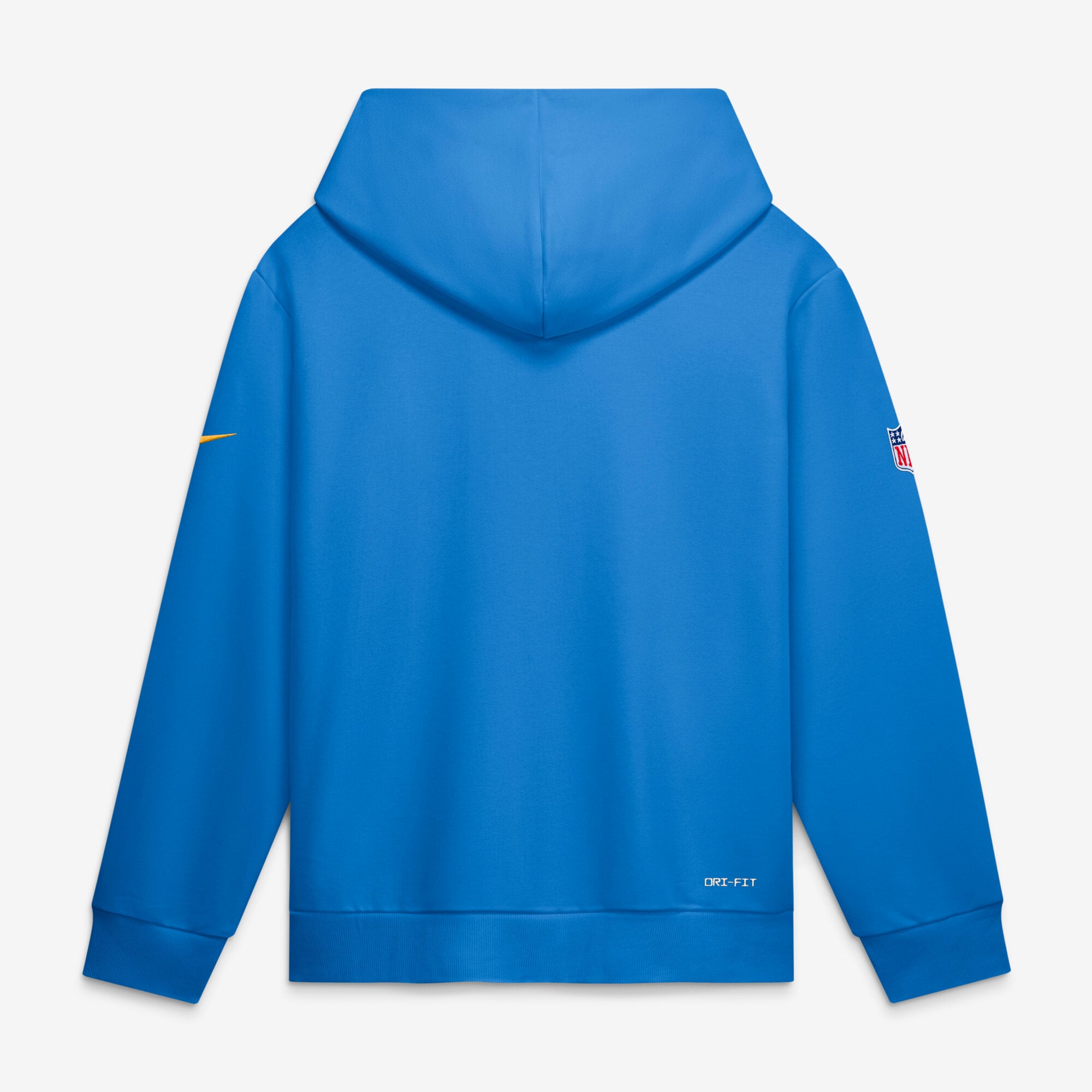 Sweat à capuche zippé Nike bleu poudre Los Angeles Chargers Sideline Standard Issue Quarterback Scramble Dri-FIT pour homme
