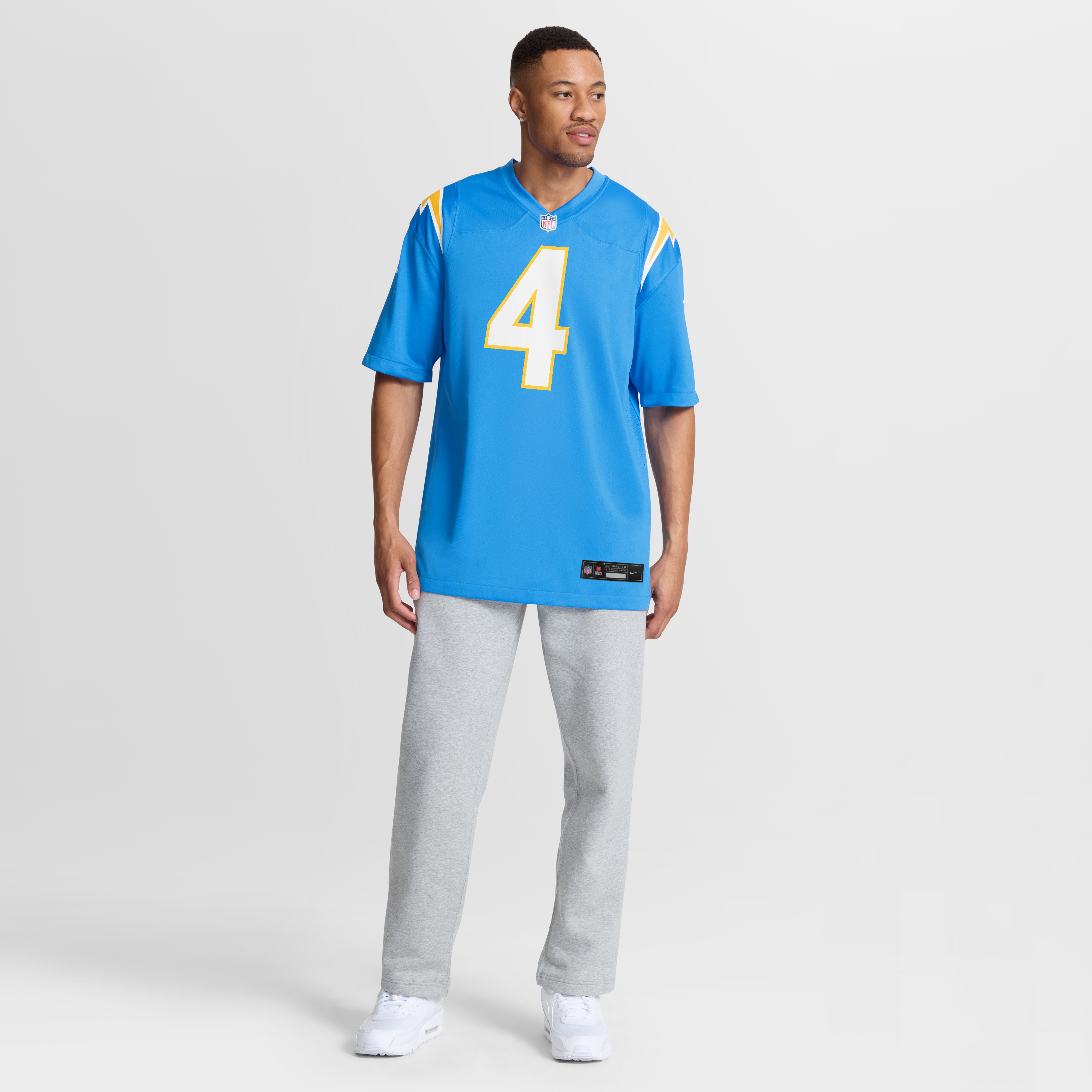 Men's Nike Tarheeb Still Powder Blue Los Angeles Chargers Team Game Jersey