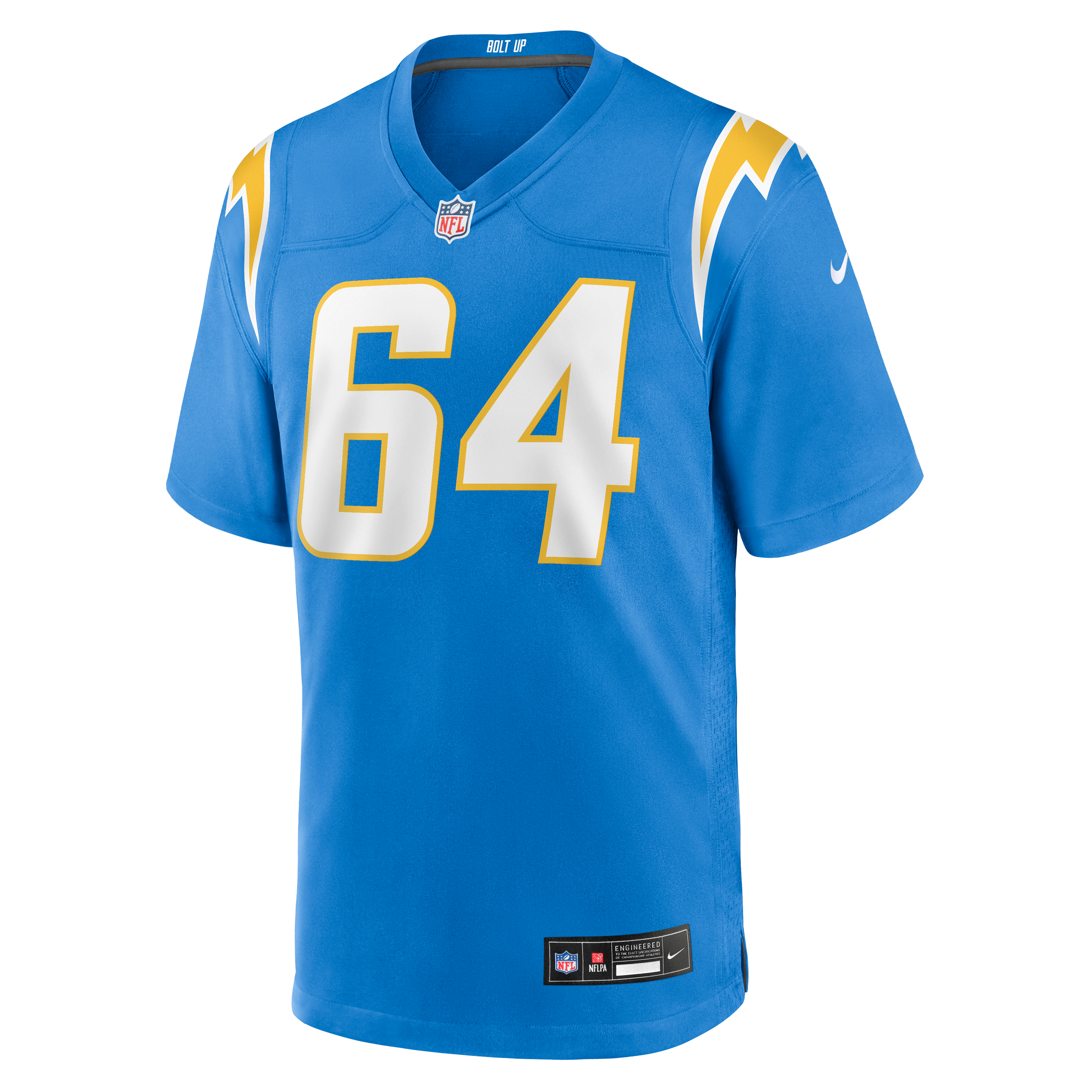 Maillot de match Nike Terry Webb bleu poudré des Chargers Los Angeles pour homme