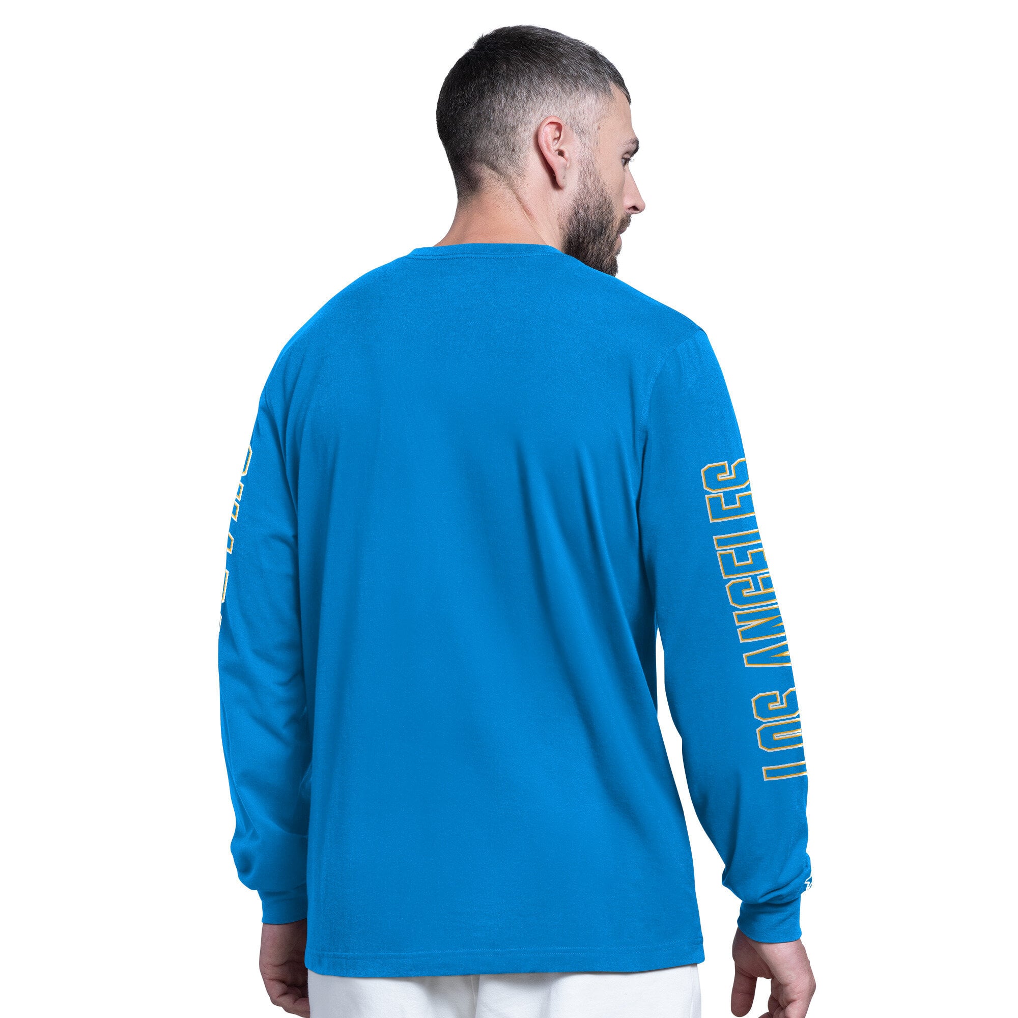 T-shirt à manches longues Starter Powder Blue Los Angeles Chargers Clutch Hit II pour homme