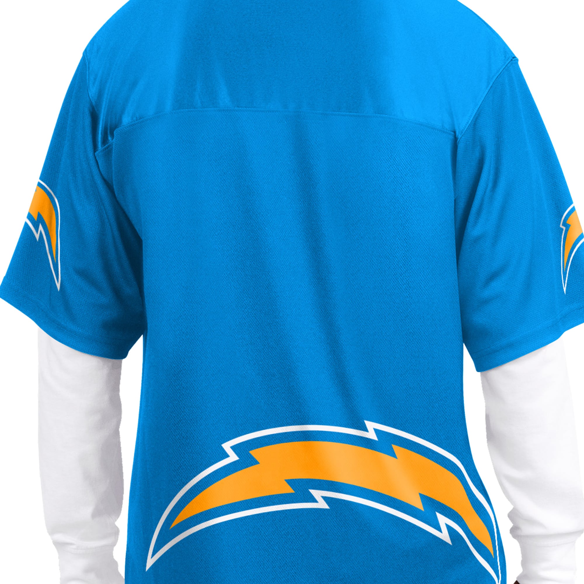 Pack de t-shirts à manches courtes et longues Starter bleu poudre/blanc Los Angeles Chargers pour homme
