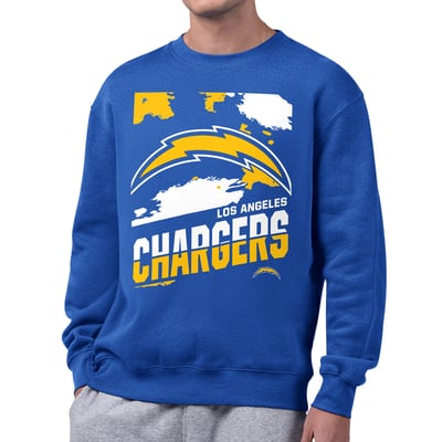  Los Angeles Chargers Starter Zoom Graphic Fleece Sweatshirt - Royal
