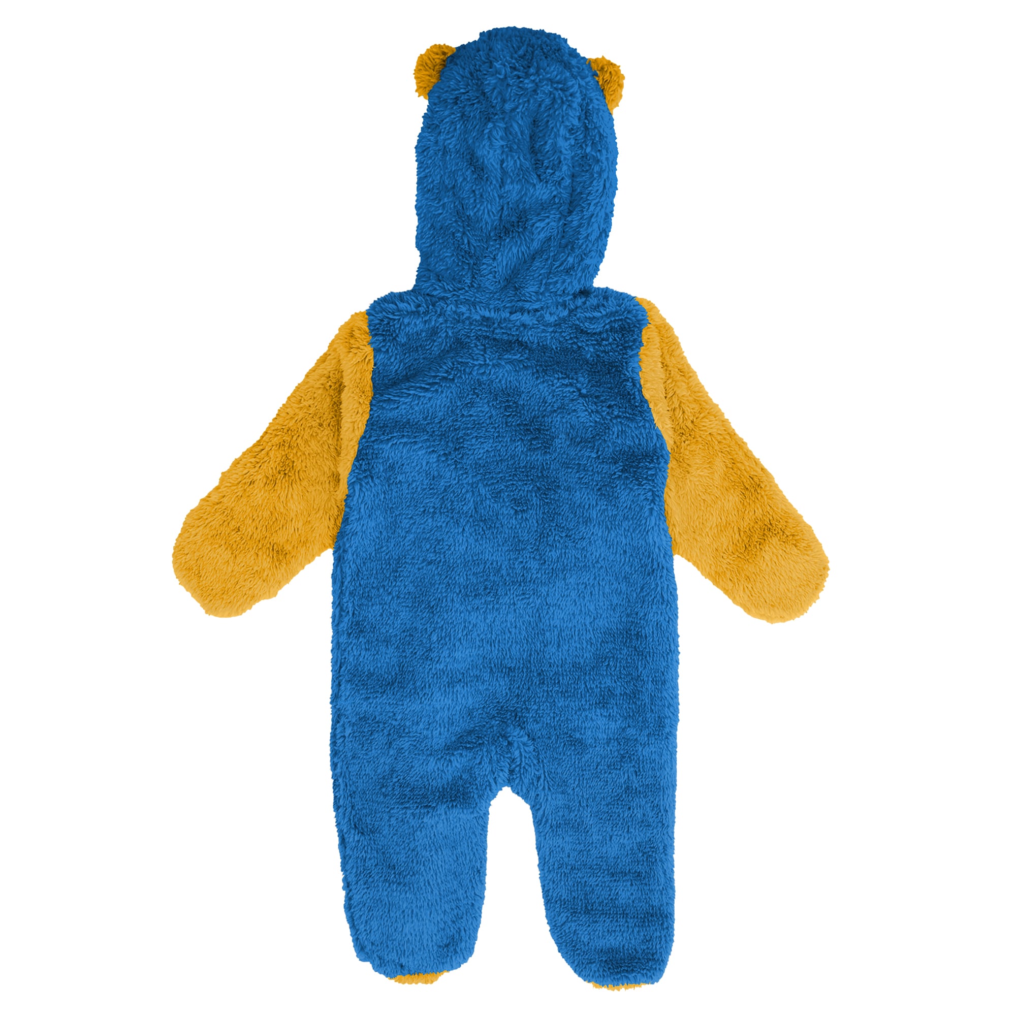 Combinaison pyjama en polaire bleu poudré pour nouveau-né Outerstuff Los Angeles Chargers, motif ourson, fermeture éclair intégrale