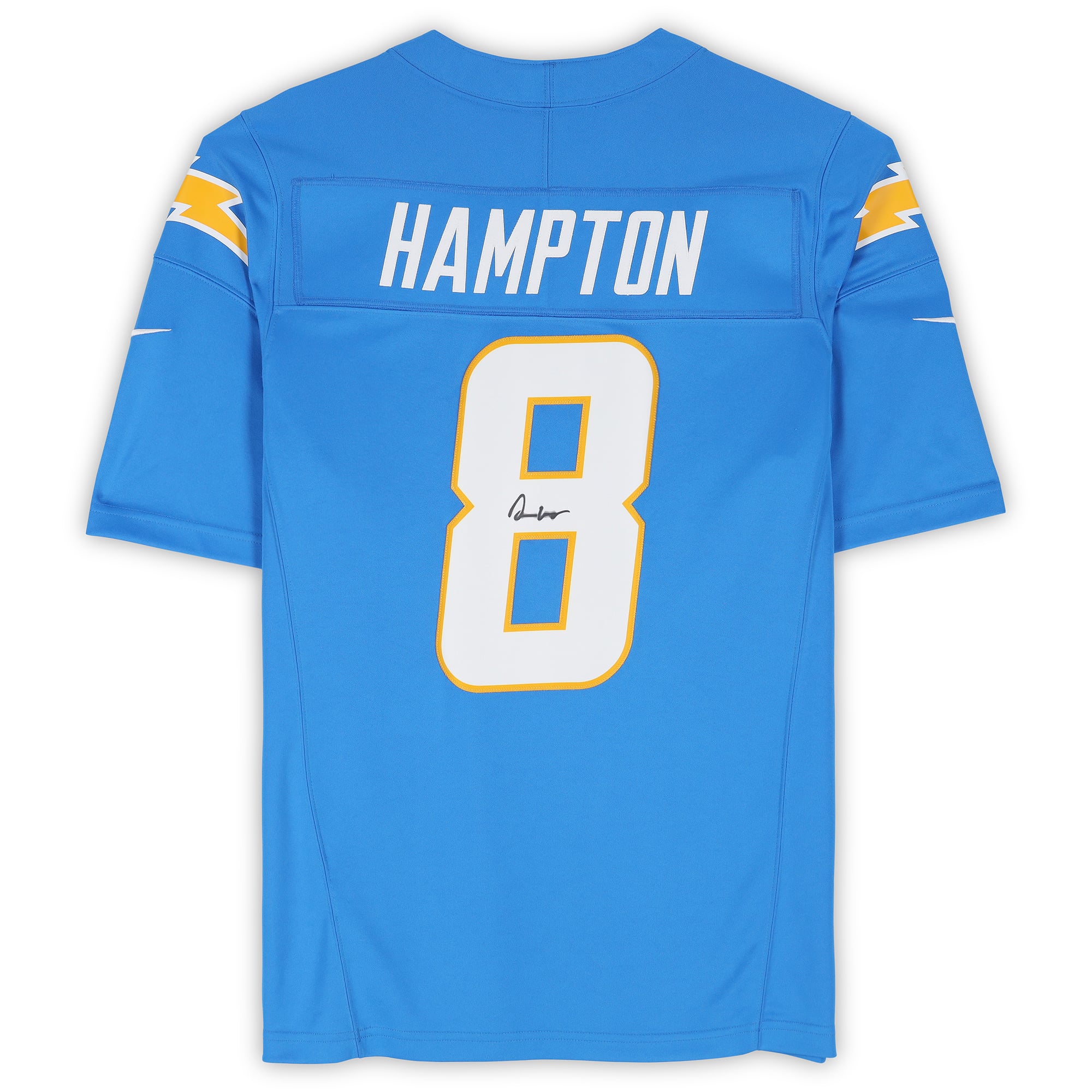 Maillot Nike Limited bleu poudré autographié par Omarion Hampton des Chargers de Los Angeles