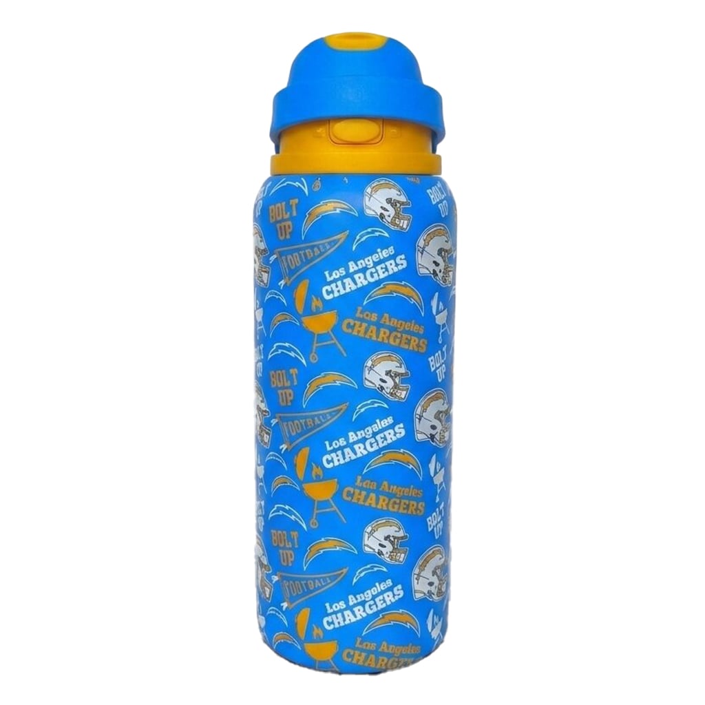 Pegasus Los Angeles Chargers 32oz. Game Day Pennant Stainless Steel ProPress Water Bottle