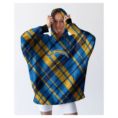 Los Angeles Chargers Pegasus 34" x 34" Digital Dash Sherpa Hooded Fan Cape