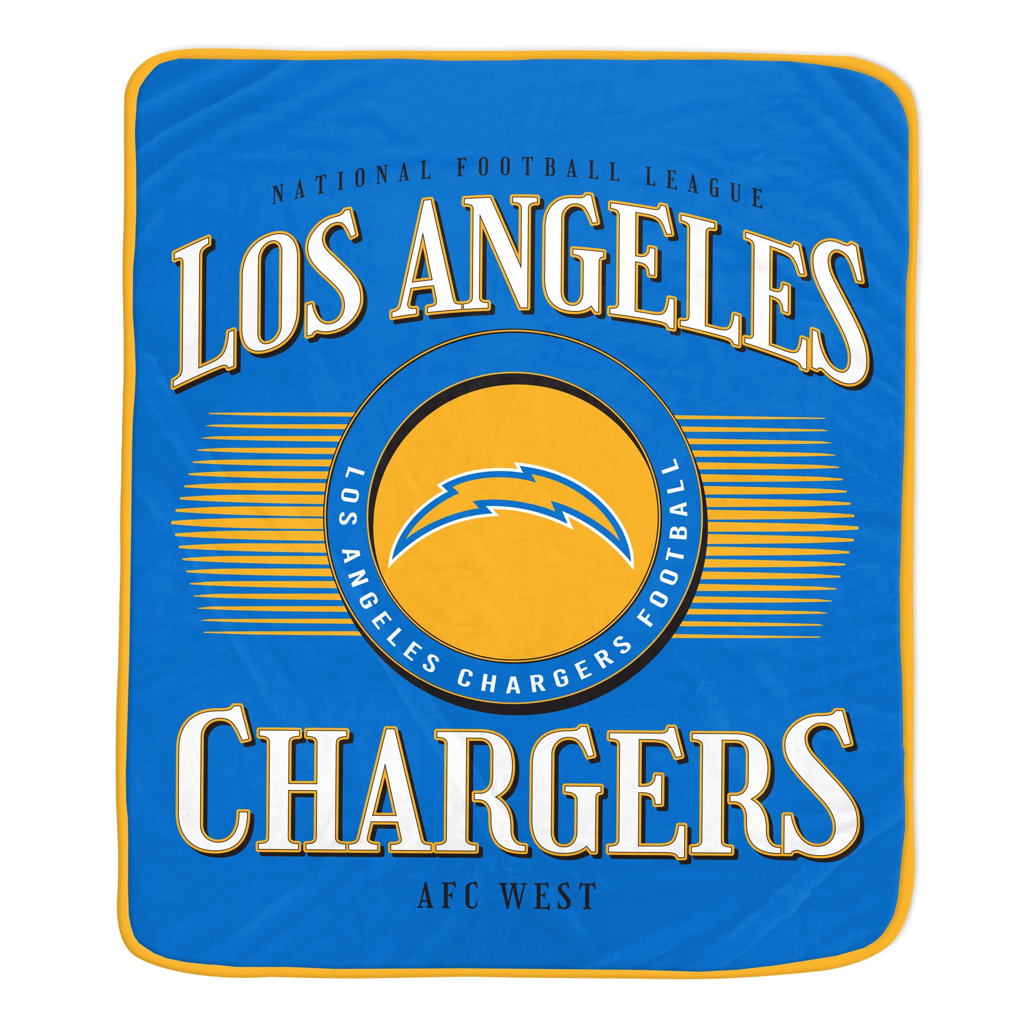 Couverture ultra douce Pegasus Los Angeles Chargers Spotlight Arch 60" x 70"