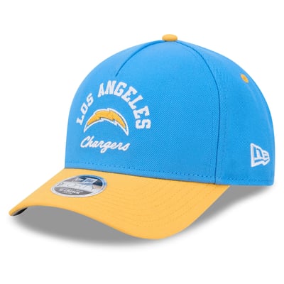 Los Angeles Chargers New Era Preschool Arch 9FORTY A-Frame M-Crown Adjustable Hat - Powder Blue