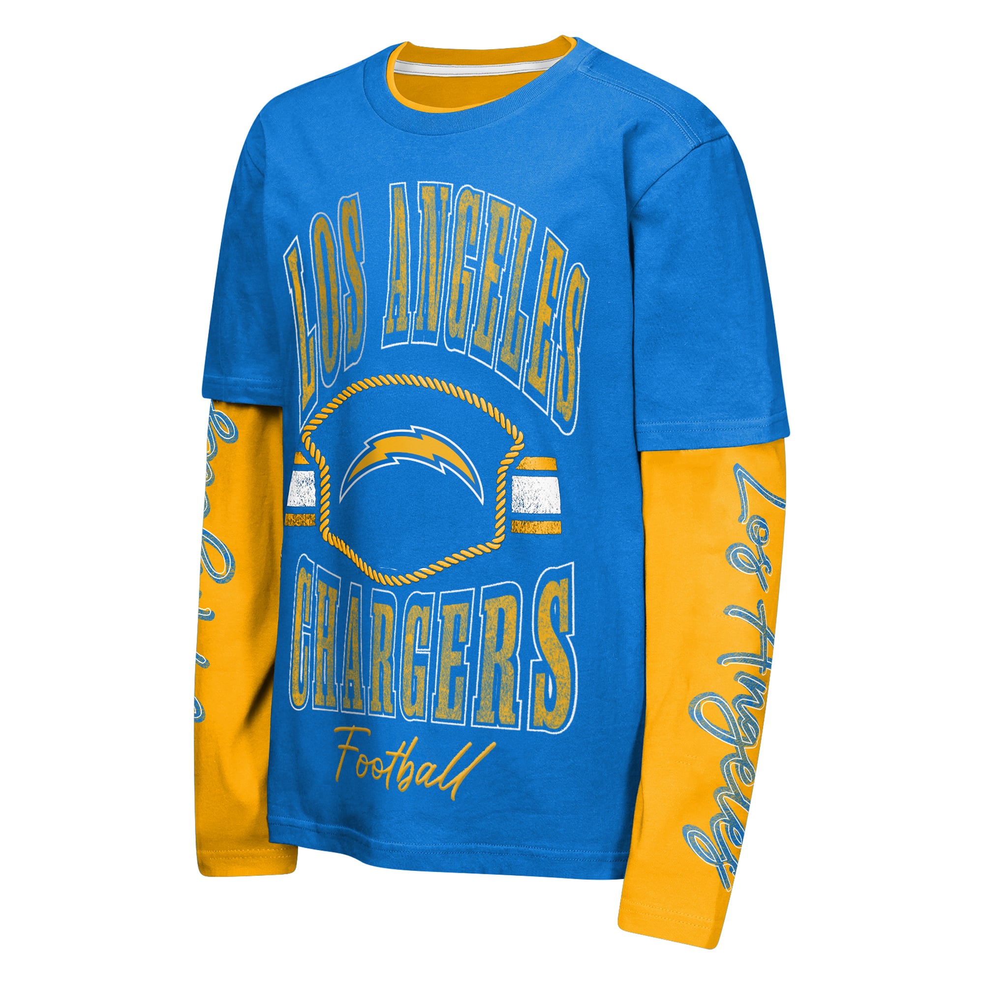 Preschool Outerstuff  Powder Blue/Gold Los Angeles Chargers Motion Combo Set