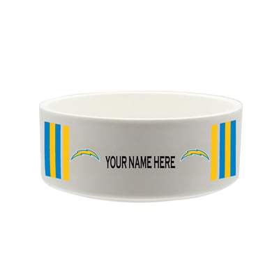 Los Angeles Chargers The Memory Company 35oz. Personalized Ceramic Pet Bowl