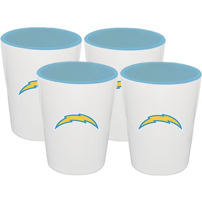 Los Angeles Chargers The Memory Company Four-Pack Ceramic Shot Glass Set