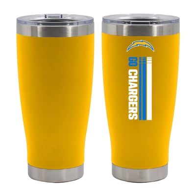 Los Angeles Chargers The Memory Company Let's Go 20oz. Stainless Steel Tumbler