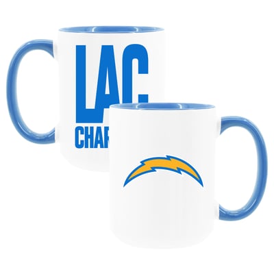 Los Angeles Chargers The Memory Company Two-Piece 15oz. Coffee Mug Set