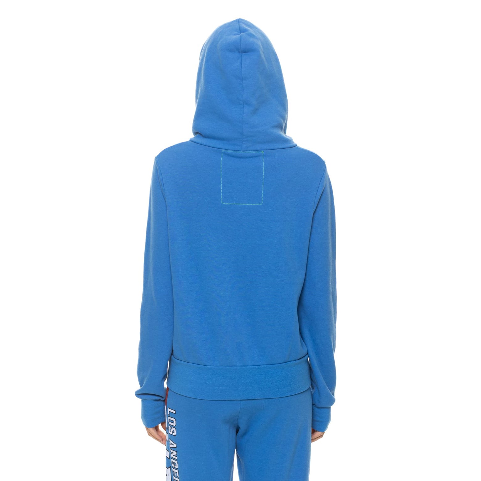 Sweat à capuche unisexe Aviator Nation bleu poudré Los Angeles Chargers en mélange de trois matières, fermeture éclair intégrale