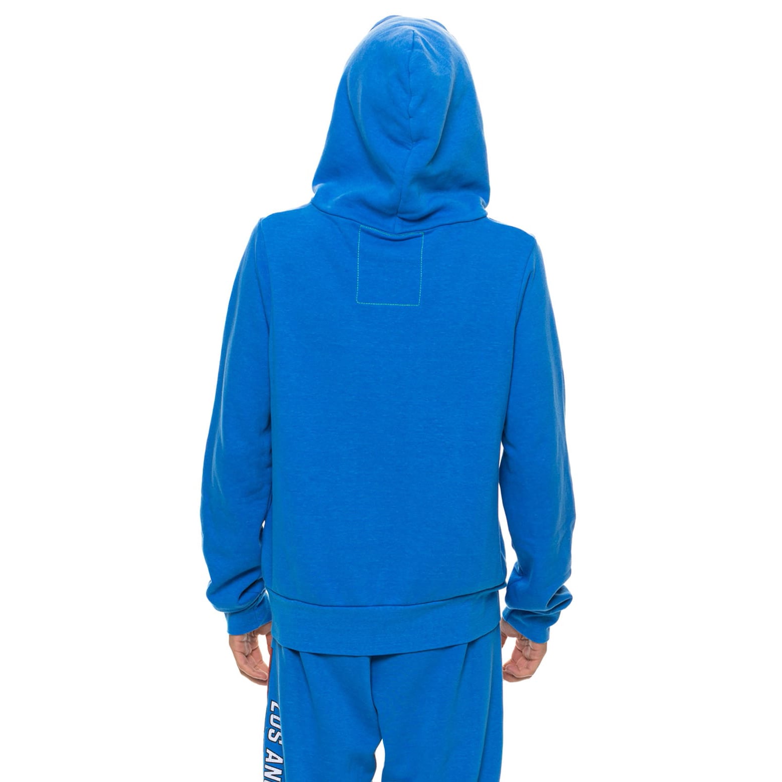 Sweat à capuche unisexe Aviator Nation bleu poudré Los Angeles Chargers en mélange de trois matières, fermeture éclair intégrale