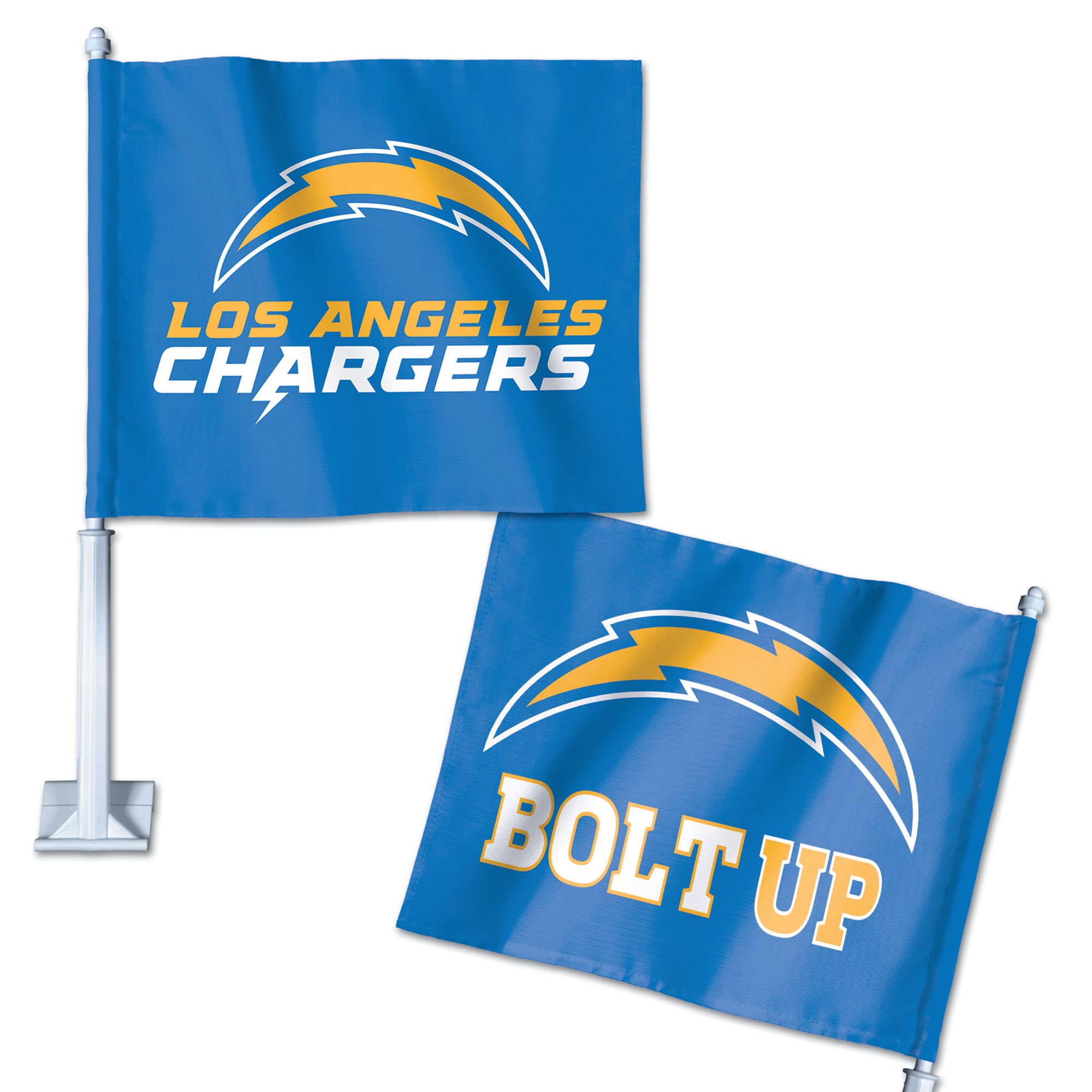 Drapeau de voiture double face WinCraft Los Angeles Chargers