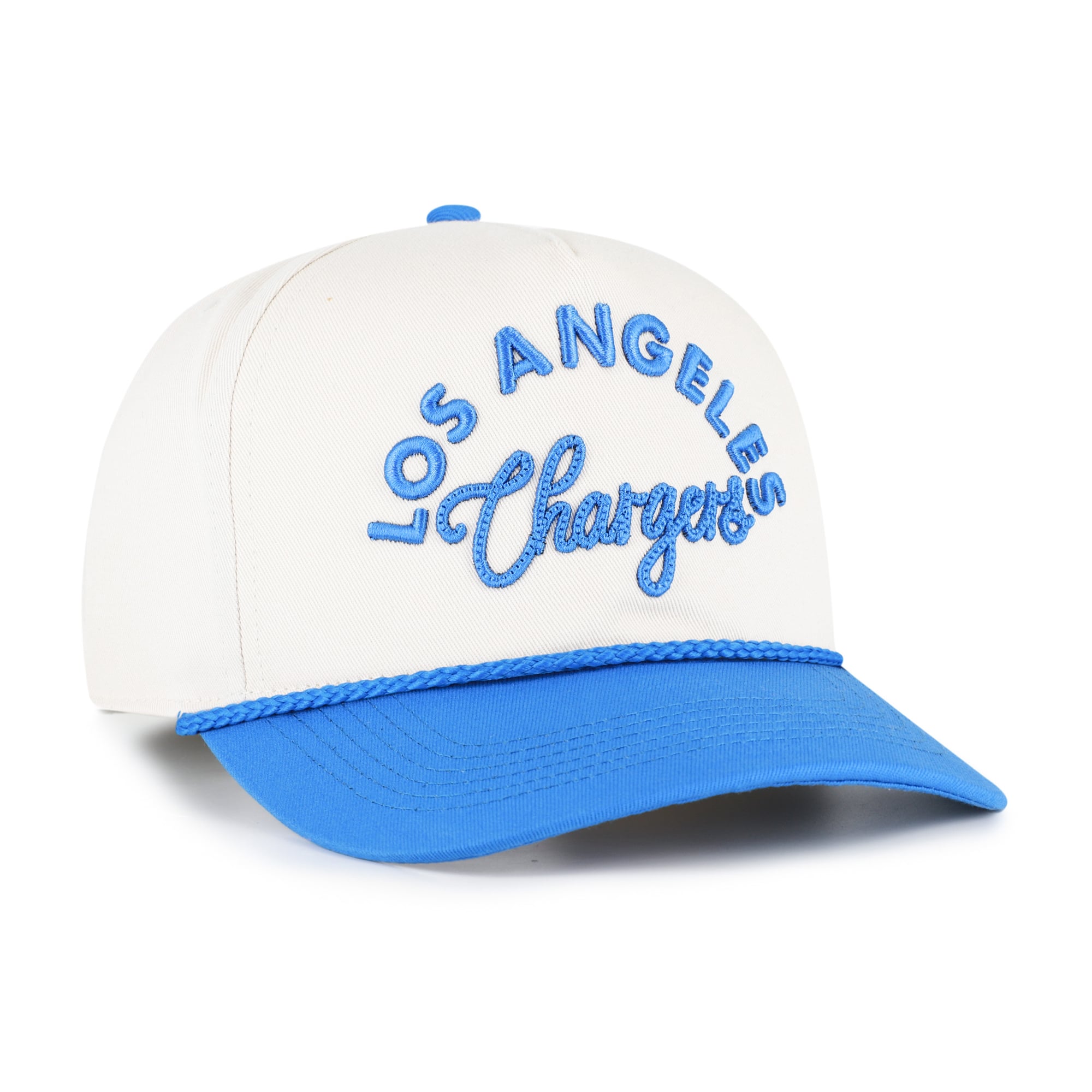 Women's '47 Natural Los Angeles Chargers Rope Script Hitch Adjustable Hat