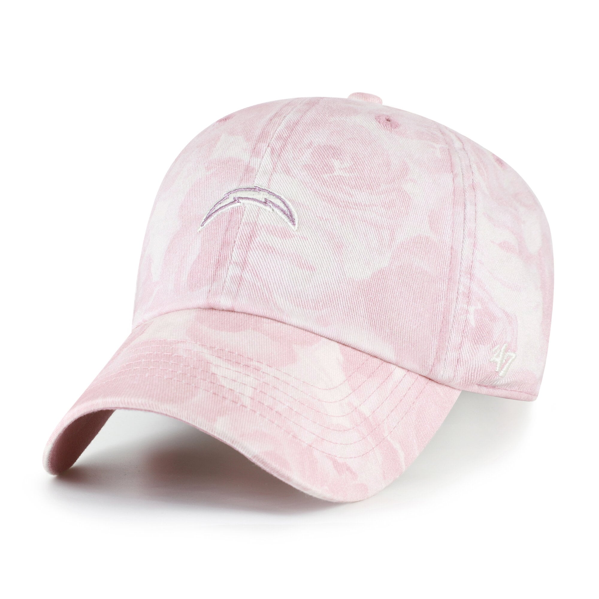 Casquette ajustable rose '47 Los Angeles Chargers Gardenia Clean Up pour femmes