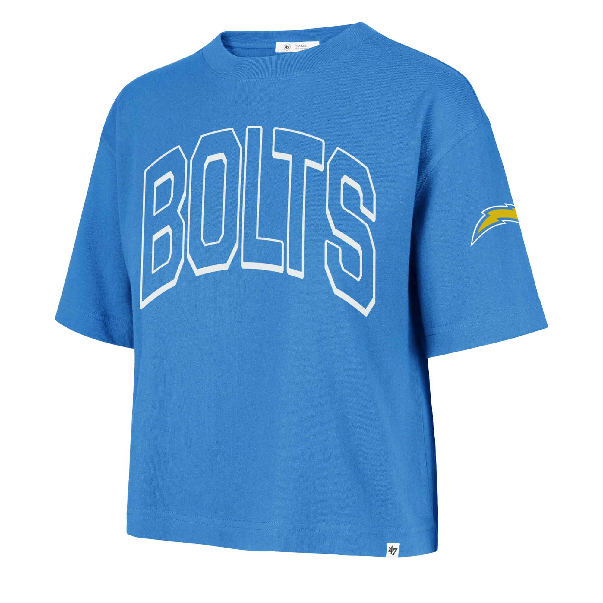 Women's '47 Powder Blue Los Angeles Chargers Call Out Reed City T-Shirt