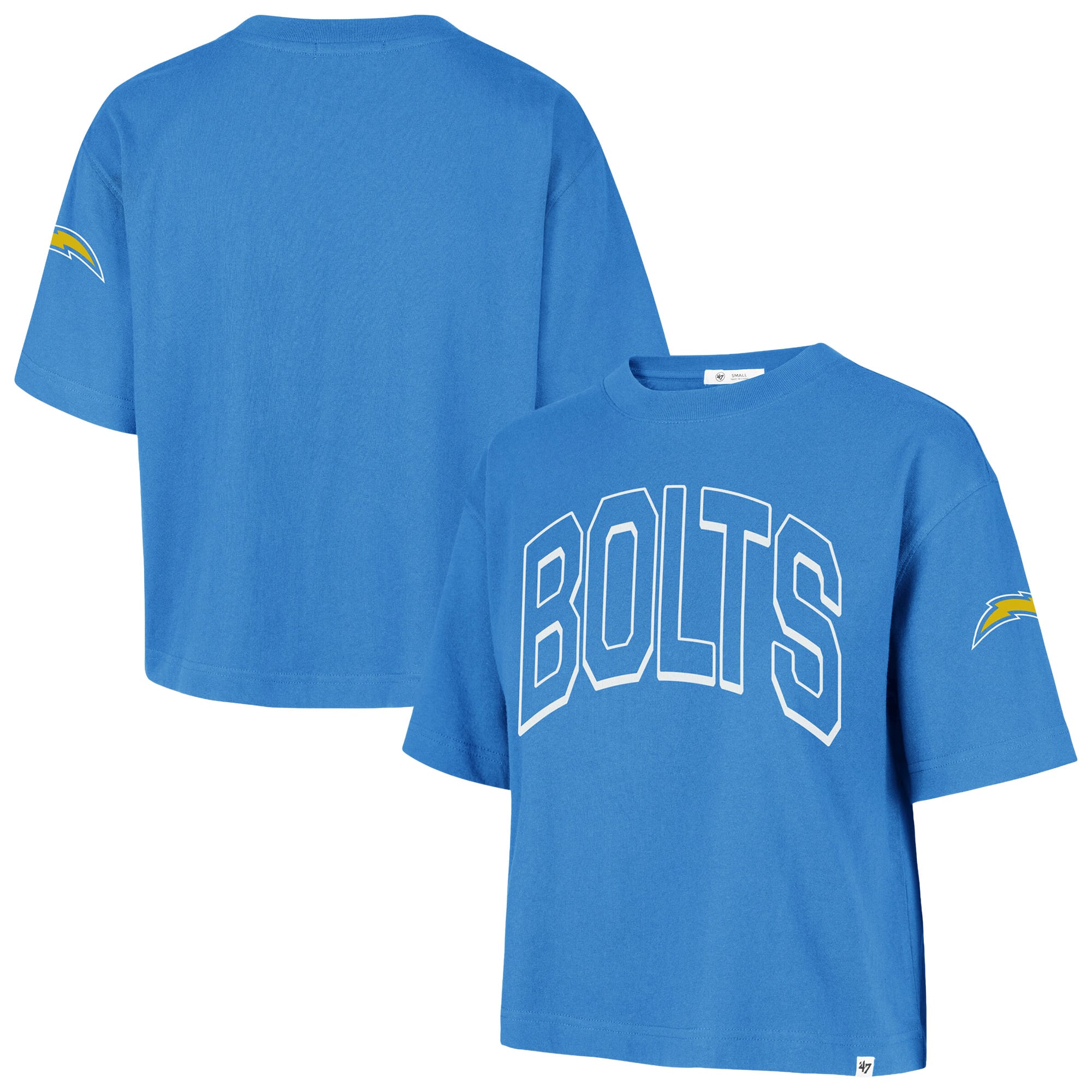 Women's '47 Powder Blue Los Angeles Chargers Call Out Reed City T-Shirt