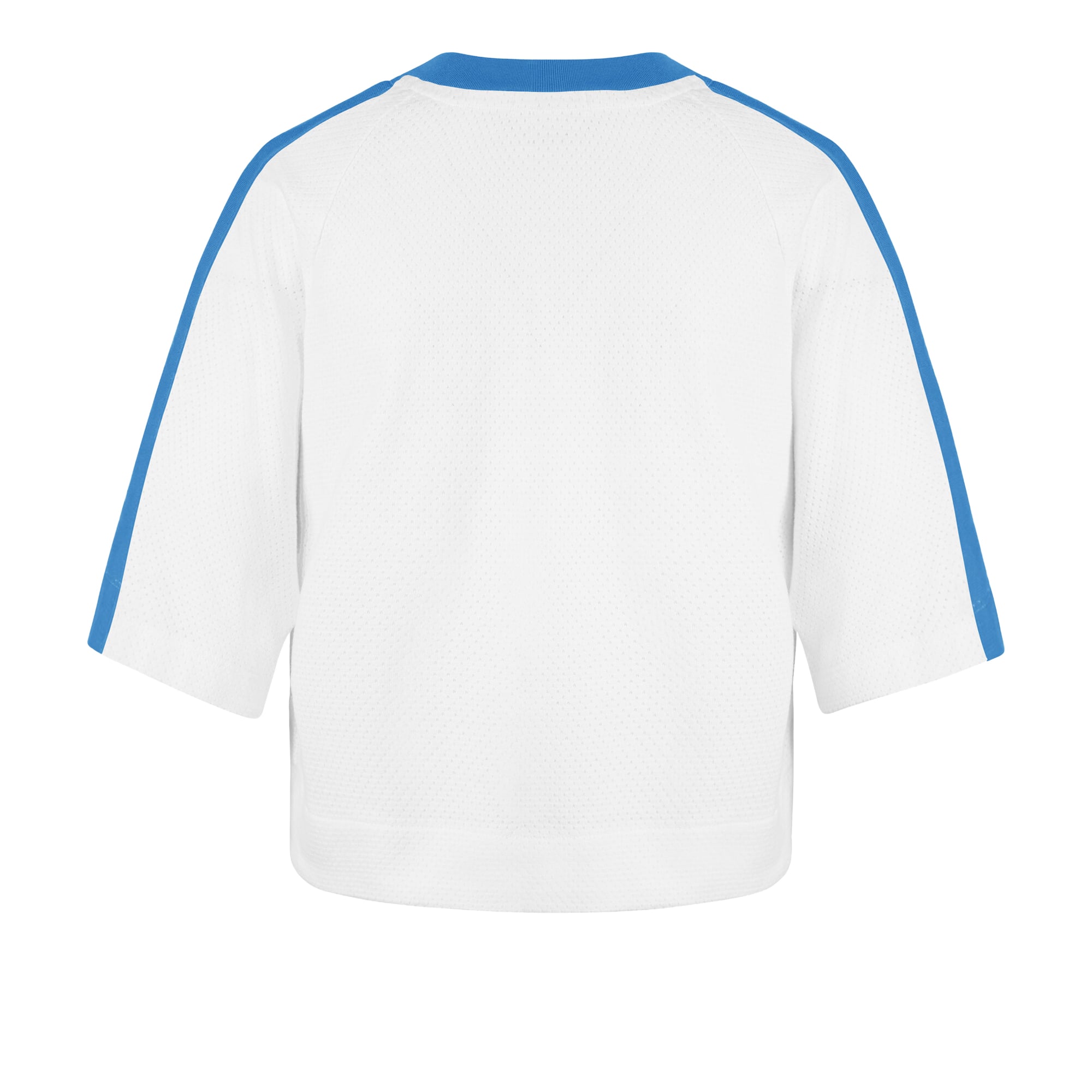 Women's '47 White Los Angeles Chargers Big Overarch Drop Needle Raglan V-Neck T-Shirt