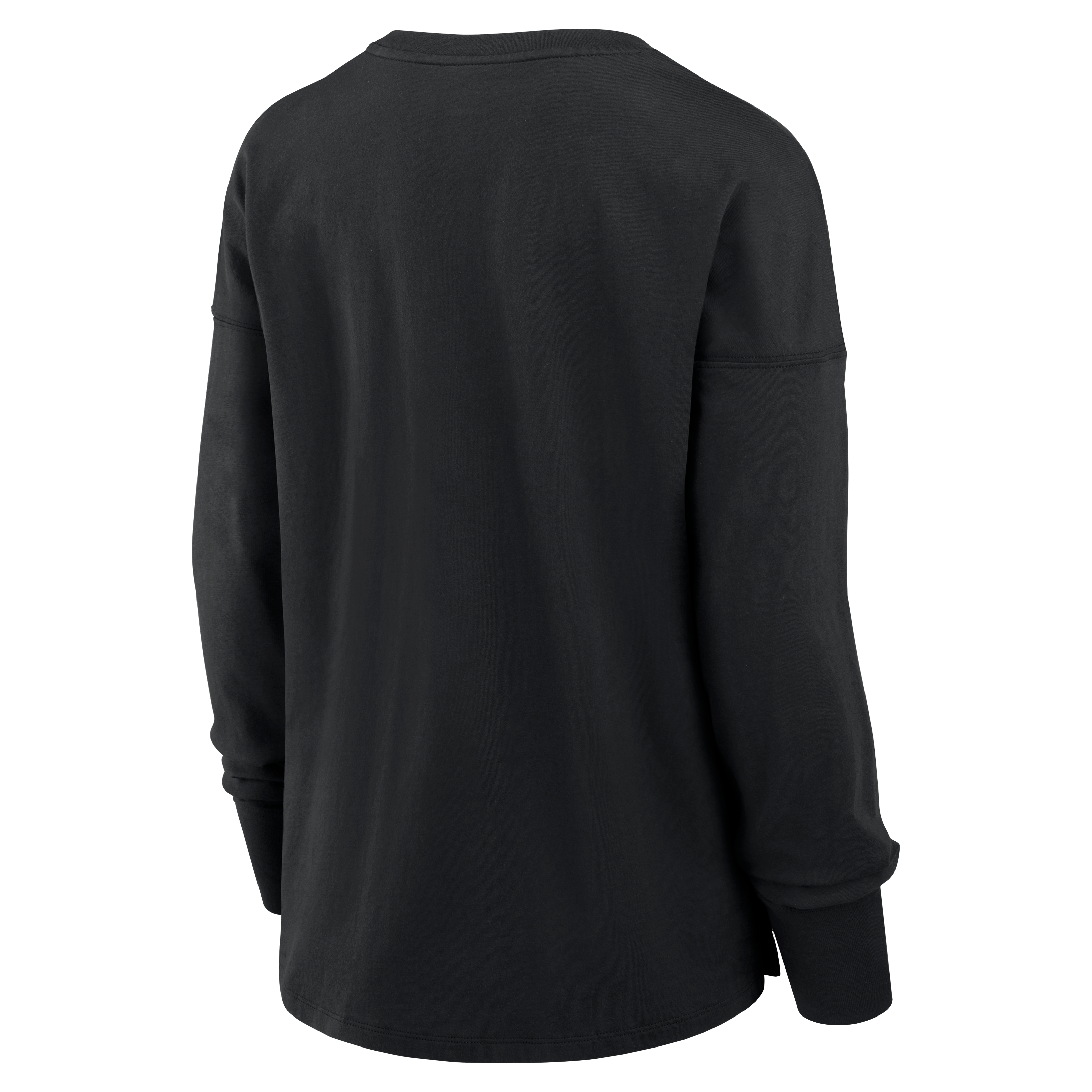 T-shirt à manches longues noir pour femmes Los Angeles Chargers avec mascotte métallique