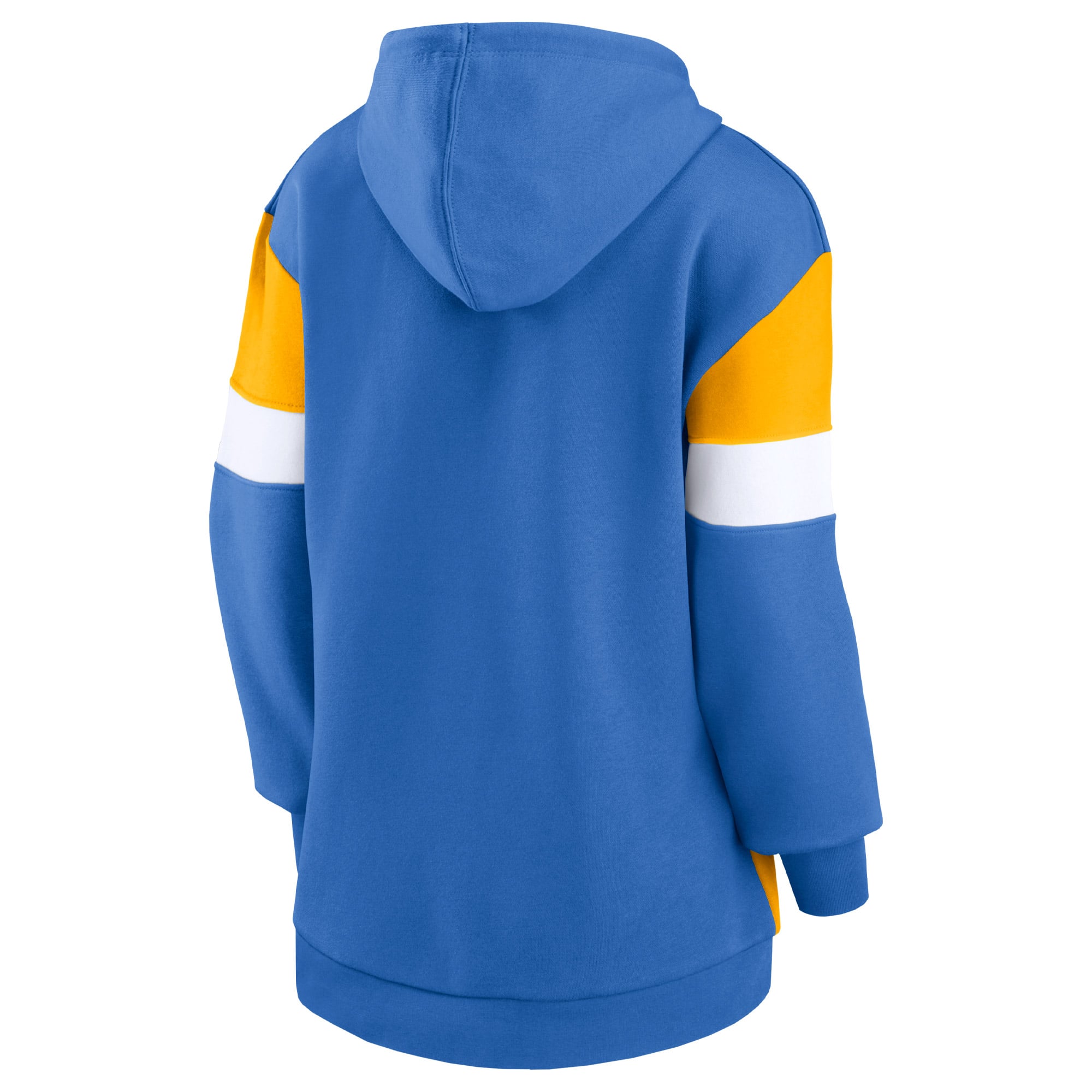 Sweat à capuche Fanatics pour femmes, bleu poudre/or, Los Angeles Chargers Lock It Down