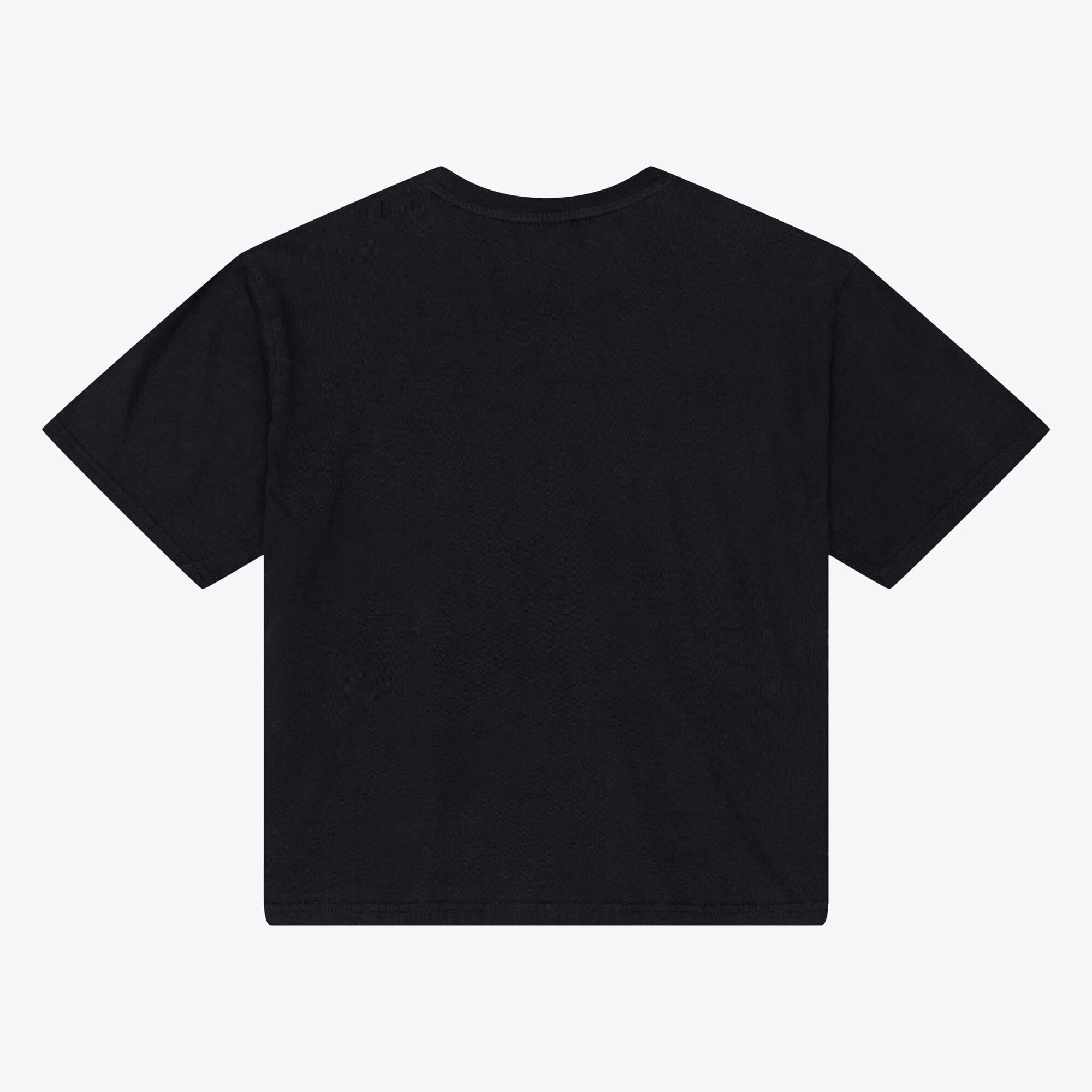 T-shirt court à logo micro noir Mitchell & Ness Core Essentials pour femme, Los Angeles Chargers.