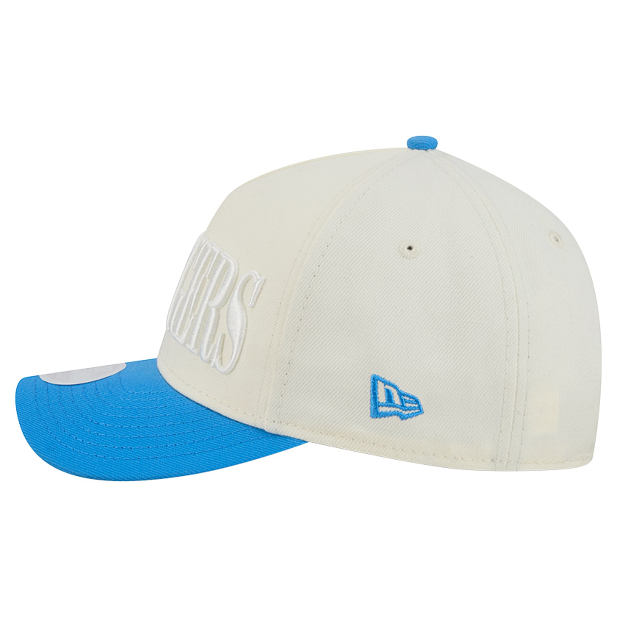 Women's New Era Cream/Powder Blue Los Angeles Chargers Tonal A-Frame 9FORTY Adjustable Hat