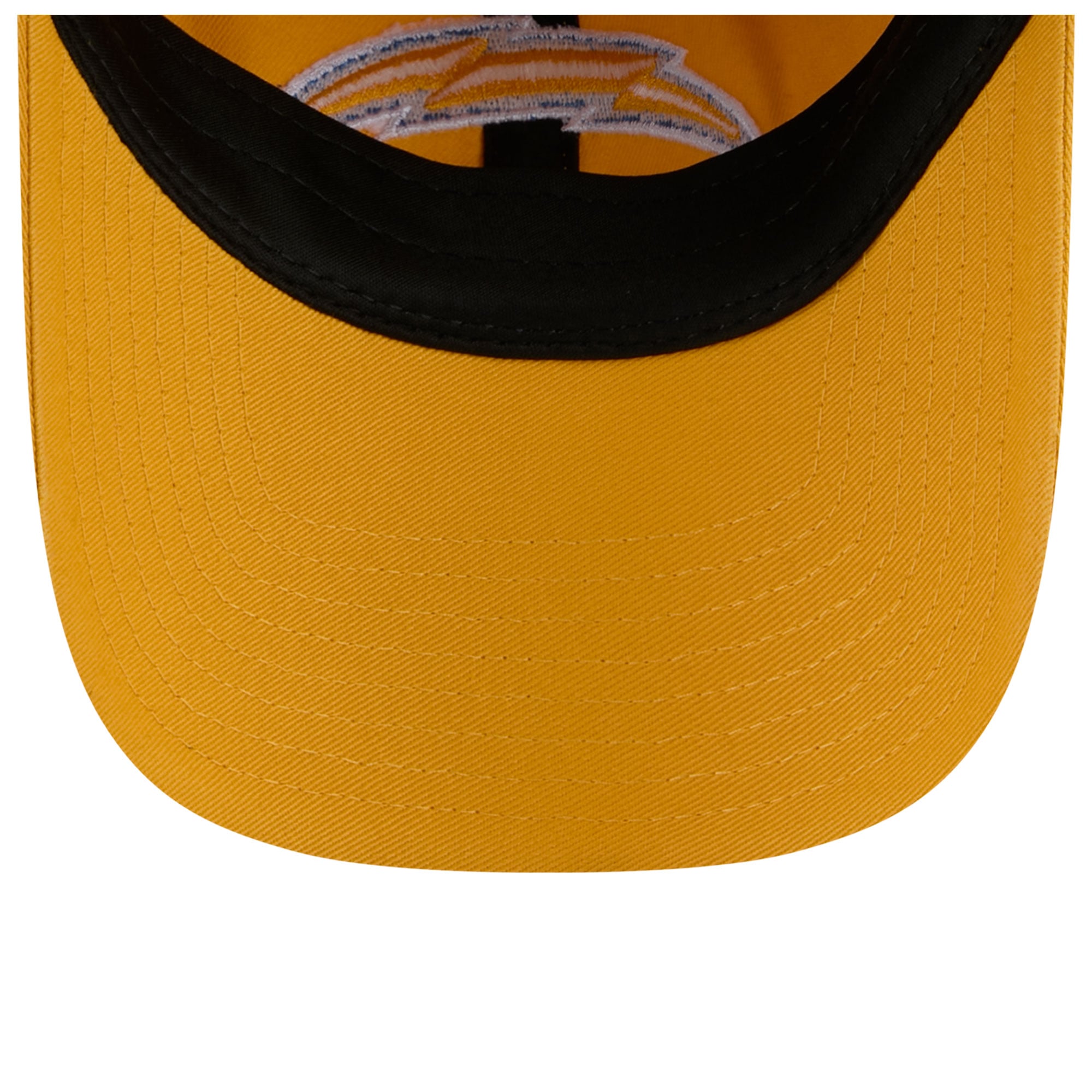 Casquette New Era dorée pour femme, Los Angeles Chargers, style rétro, classique et ajustable