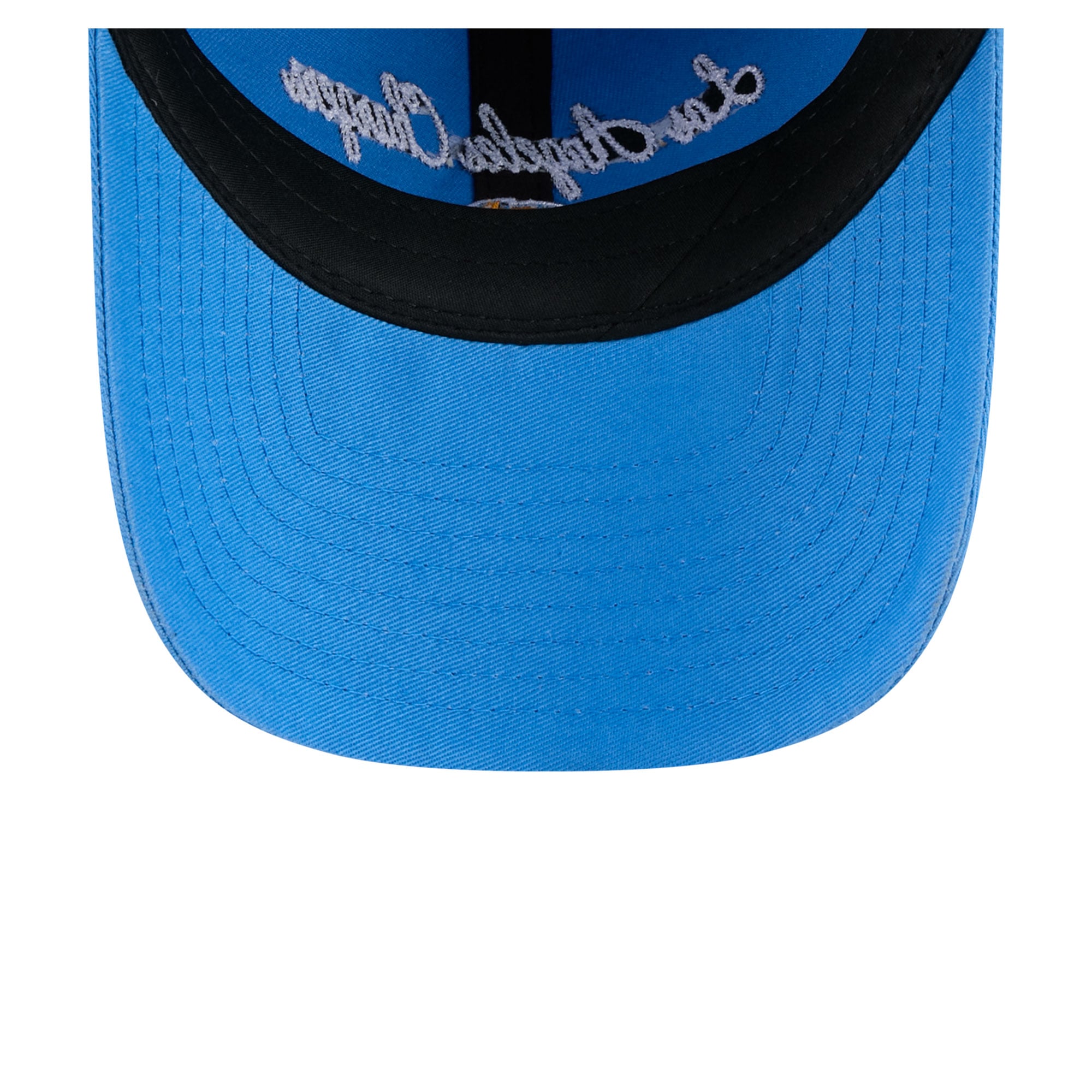 Casquette New Era pour femme, bleu poudré, Los Angeles Chargers, style classique décontracté et ajustable.