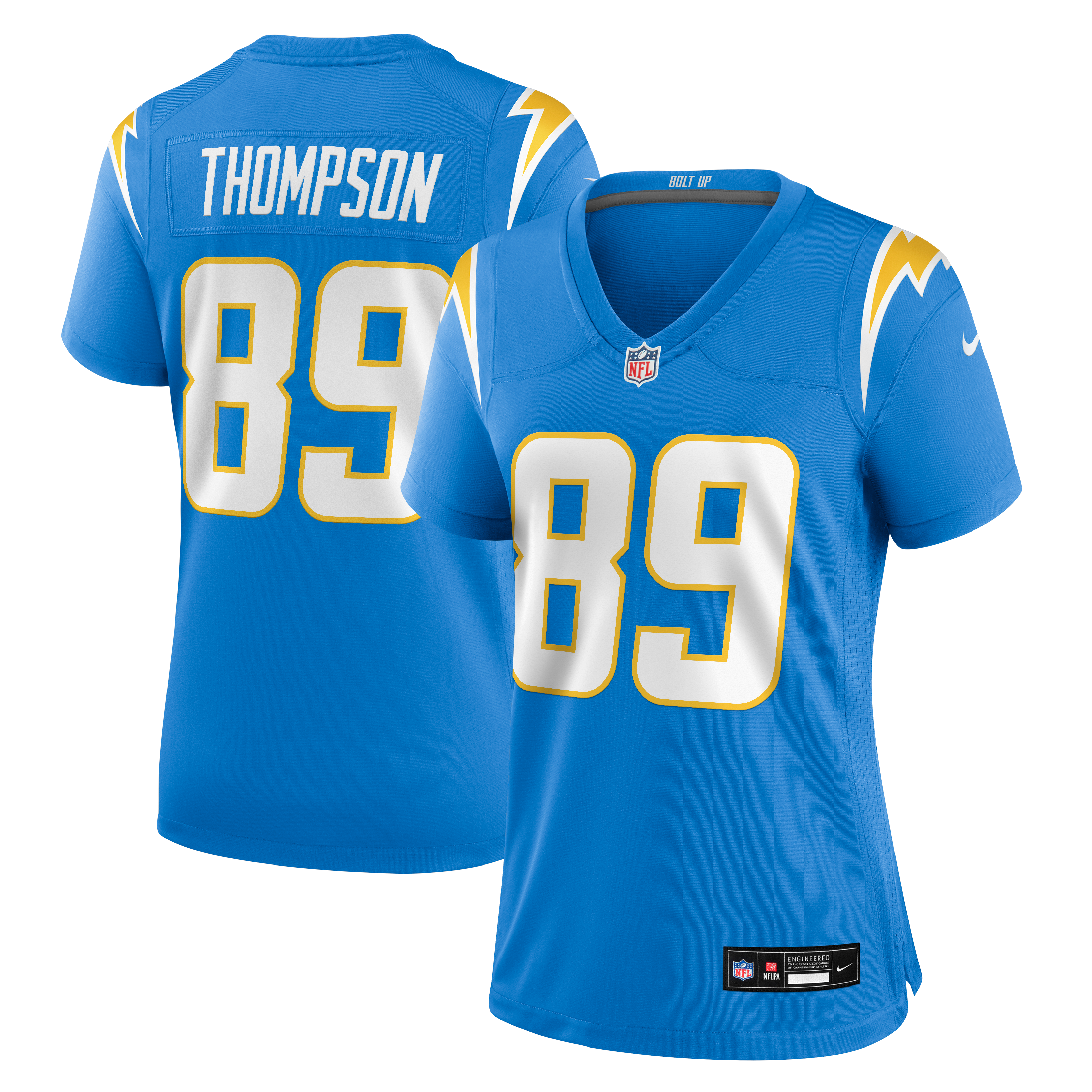 Women's Nike Brenen Thompson Powder Blue Los Angeles Chargers Team Game Jersey