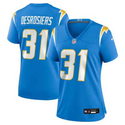 Greg Desrosiers Jr. Los Angeles Chargers Nike Women's Team Game Jersey - Powder Blue