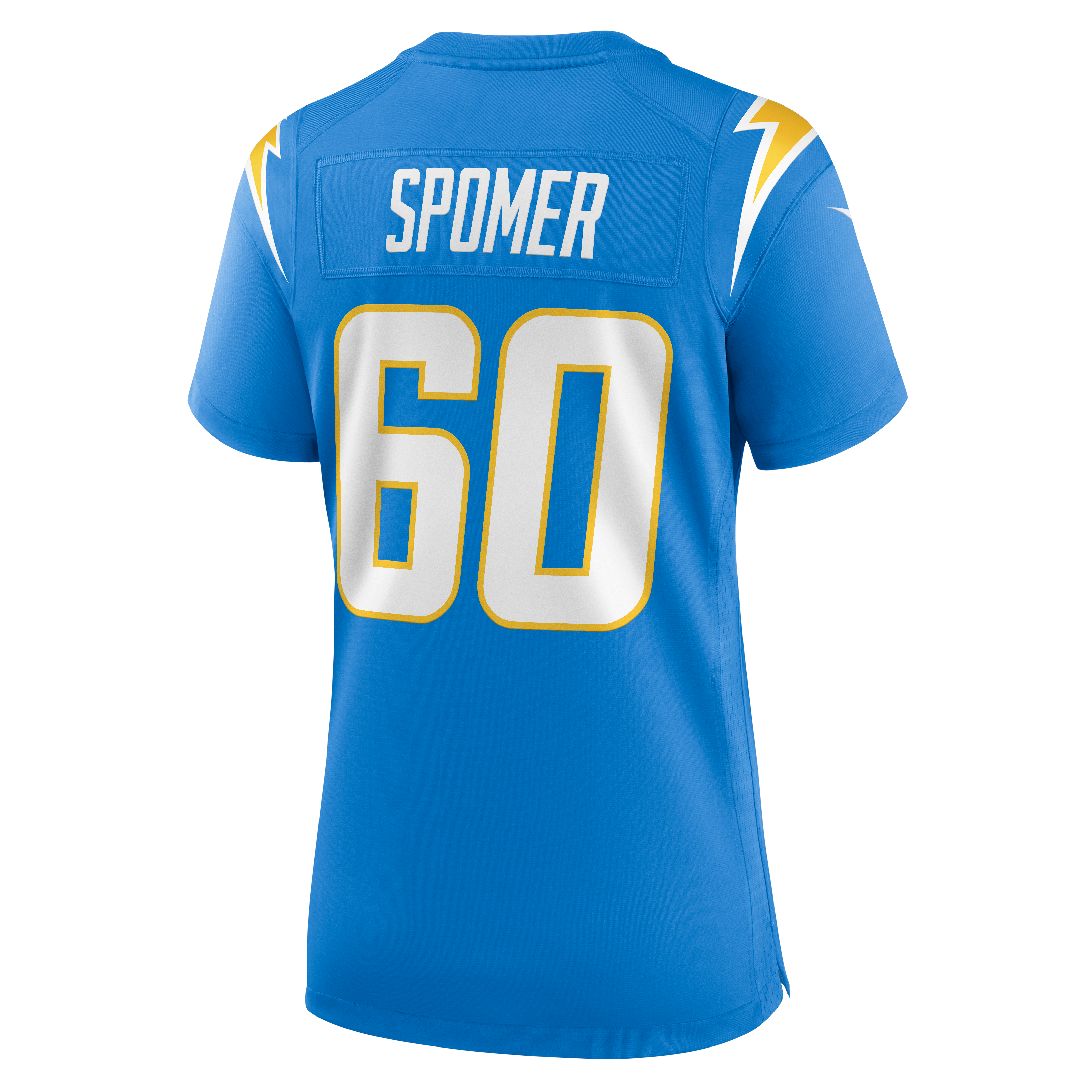 Women's Nike Jacob Spomer Powder Blue Los Angeles Chargers Team Game Jersey