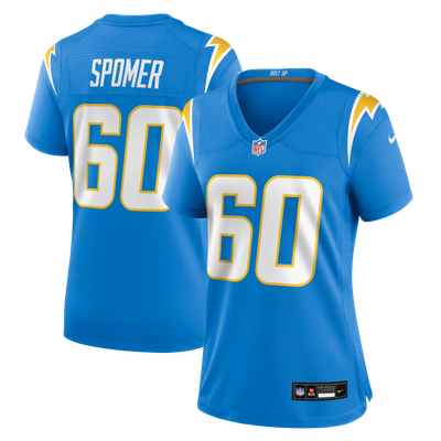 Jacob Spomer Los Angeles Chargers Nike Women's Team Game Jersey - Powder Blue