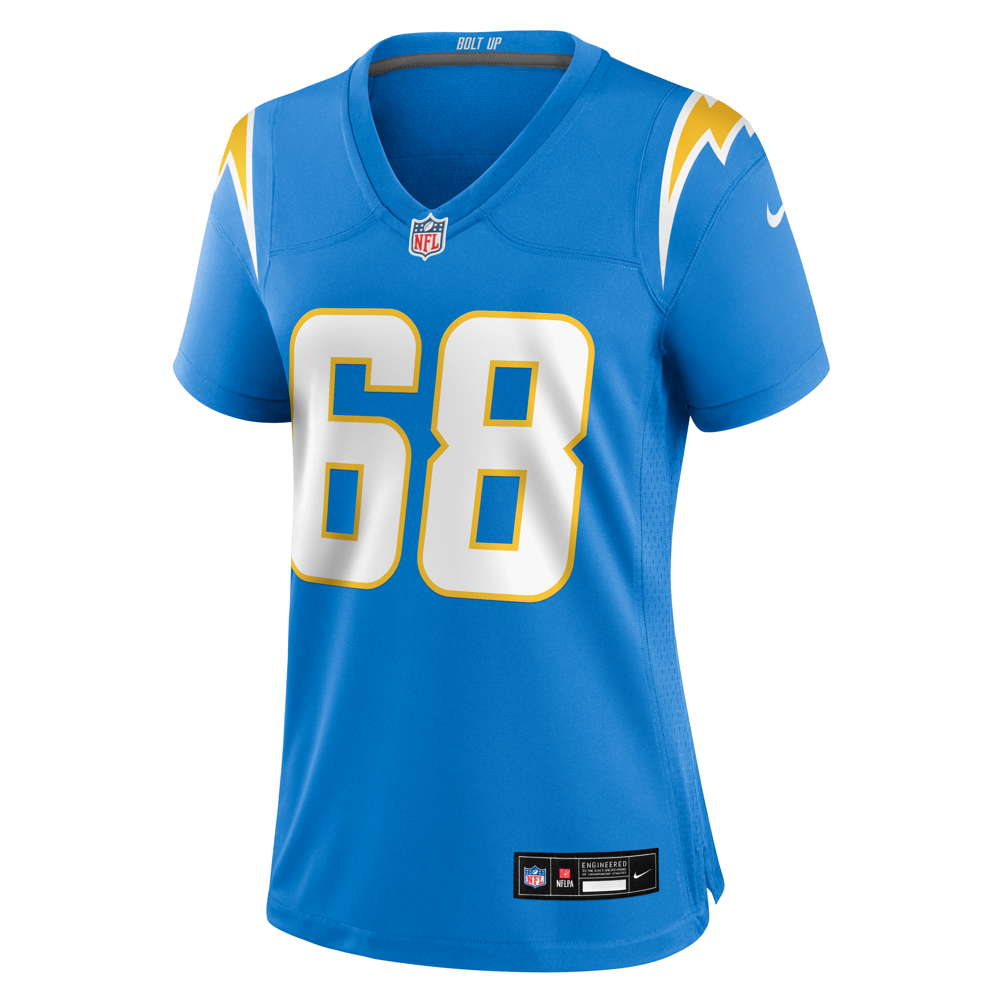 Women's Nike Josh Kaltenberger Powder Blue Los Angeles Chargers Team Game Jersey