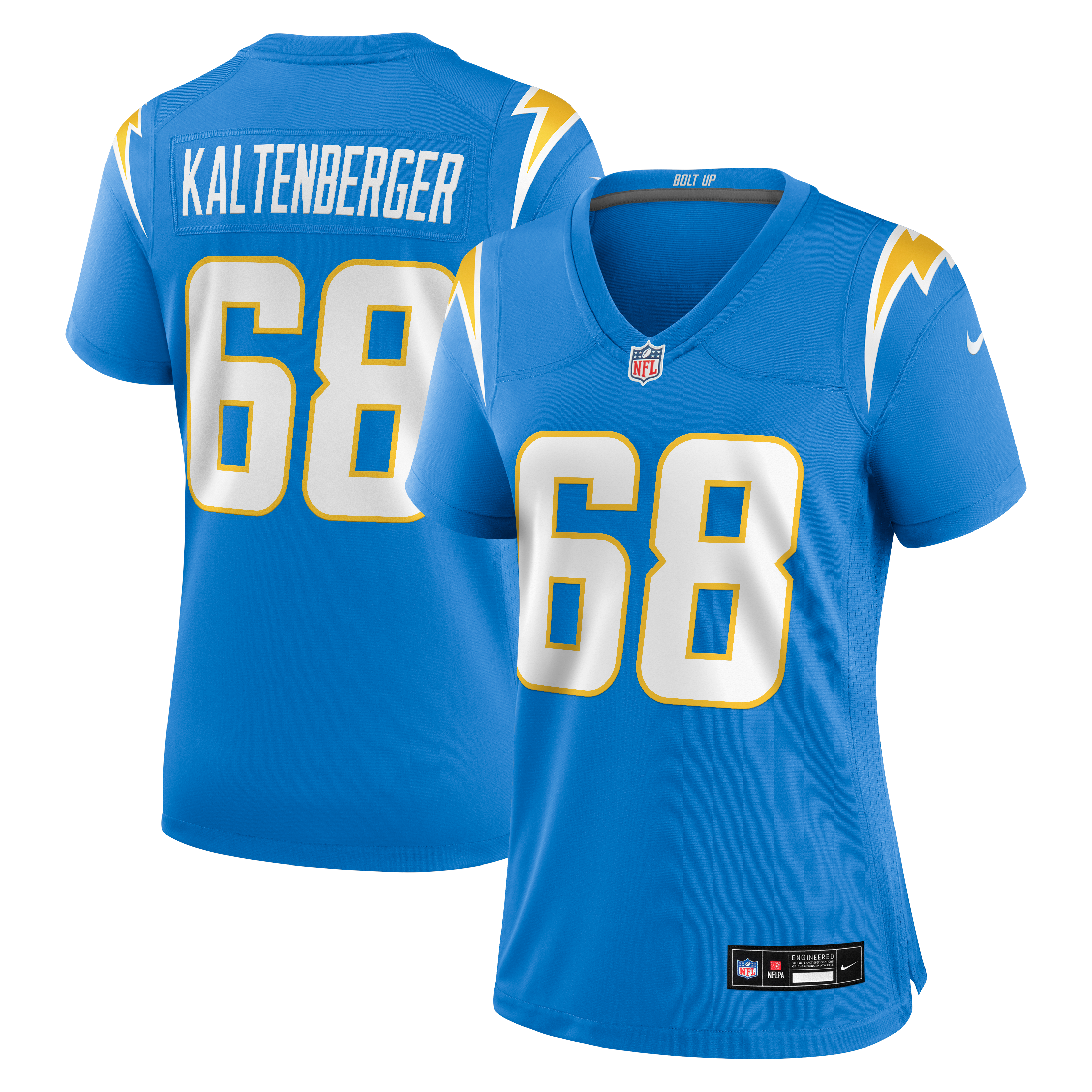 Women's Nike Josh Kaltenberger Powder Blue Los Angeles Chargers Team Game Jersey